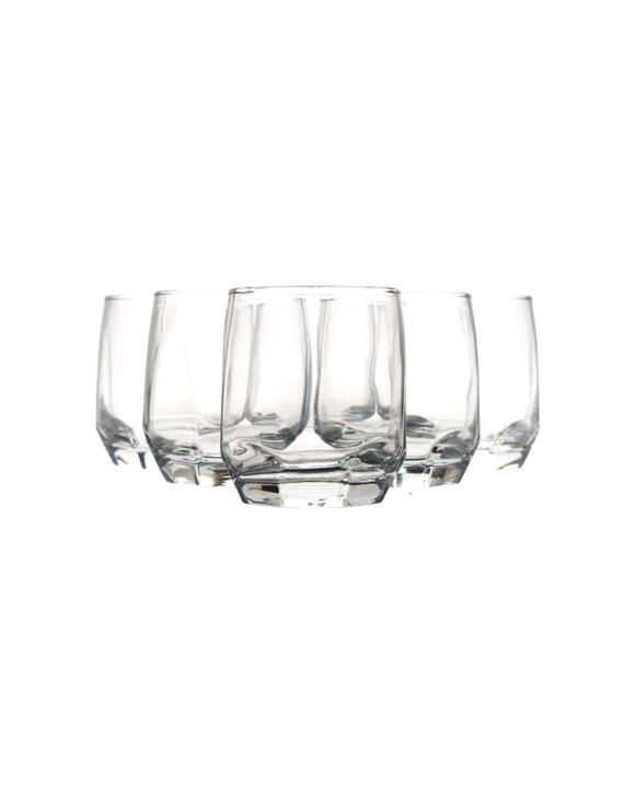 Art Craft 6pc Sapphire Tumbler Glass Set 310ml Dishwasher Safe - Clear