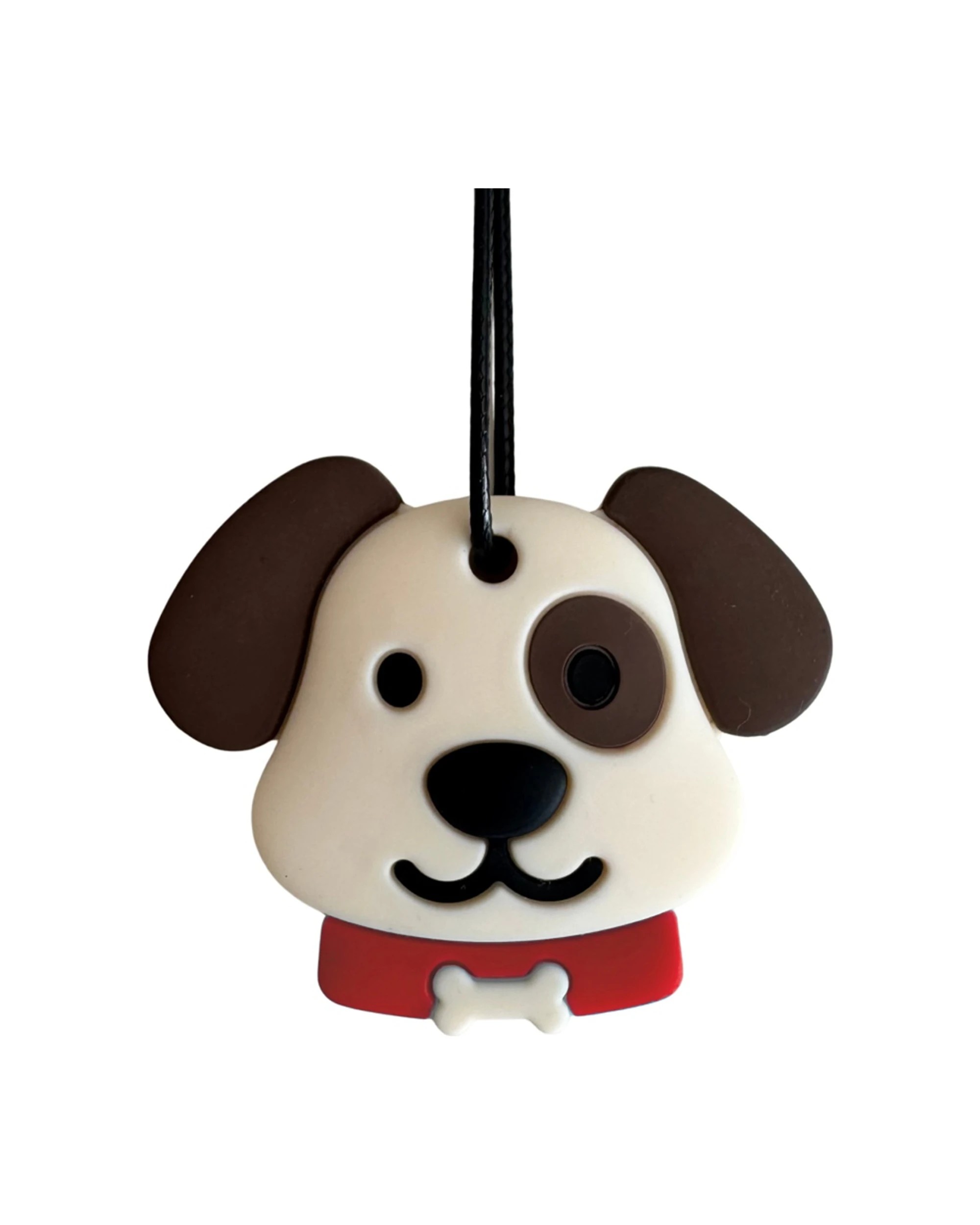 1 Jellystone Designs Kids Puppy Sensory Pendant Medium Chew Necklace - Red, 1 of 1