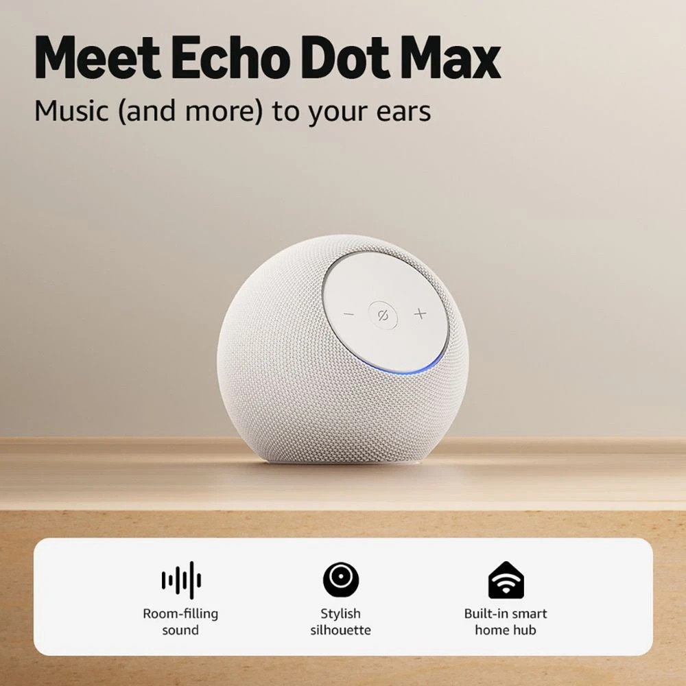 8 Amazon Echo Dot Max Glacier White, 8 of 10