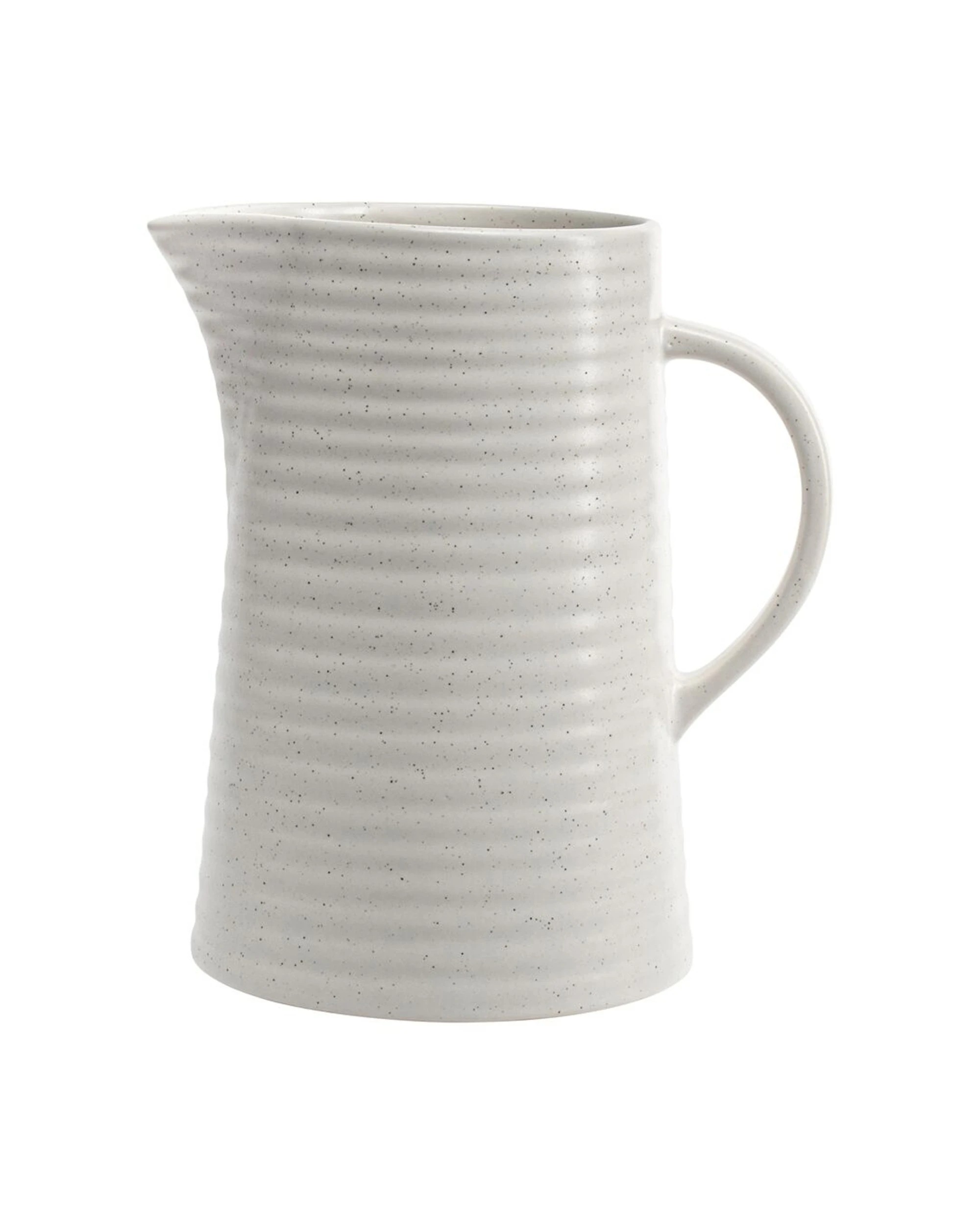 1 Ecology Gloss Glaze Stoneware Ottawa Drink Decanter Jug 1.6L - Natural, 1 of 1