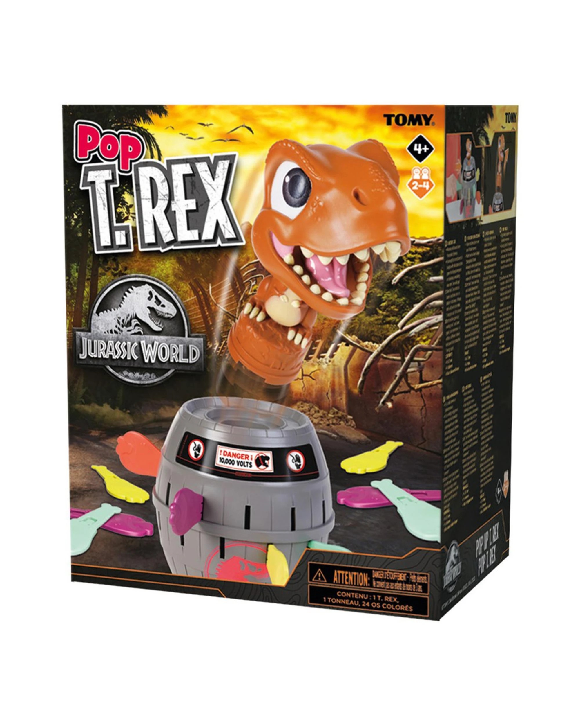 1 Tomy Pop Up Jurassic T-rex Game, 1 of 3