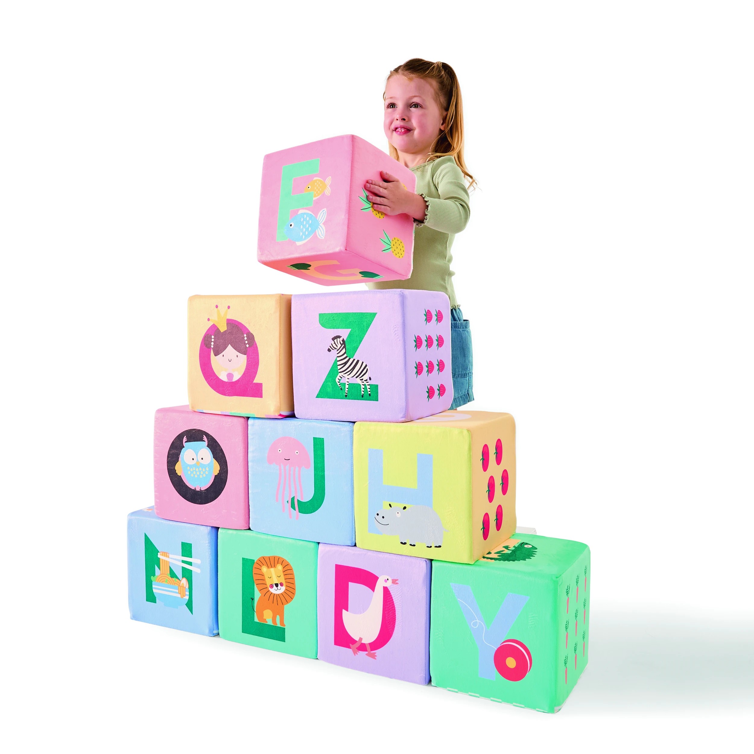 1 10 Pack Soft Play Print Cubes, 1 of 9