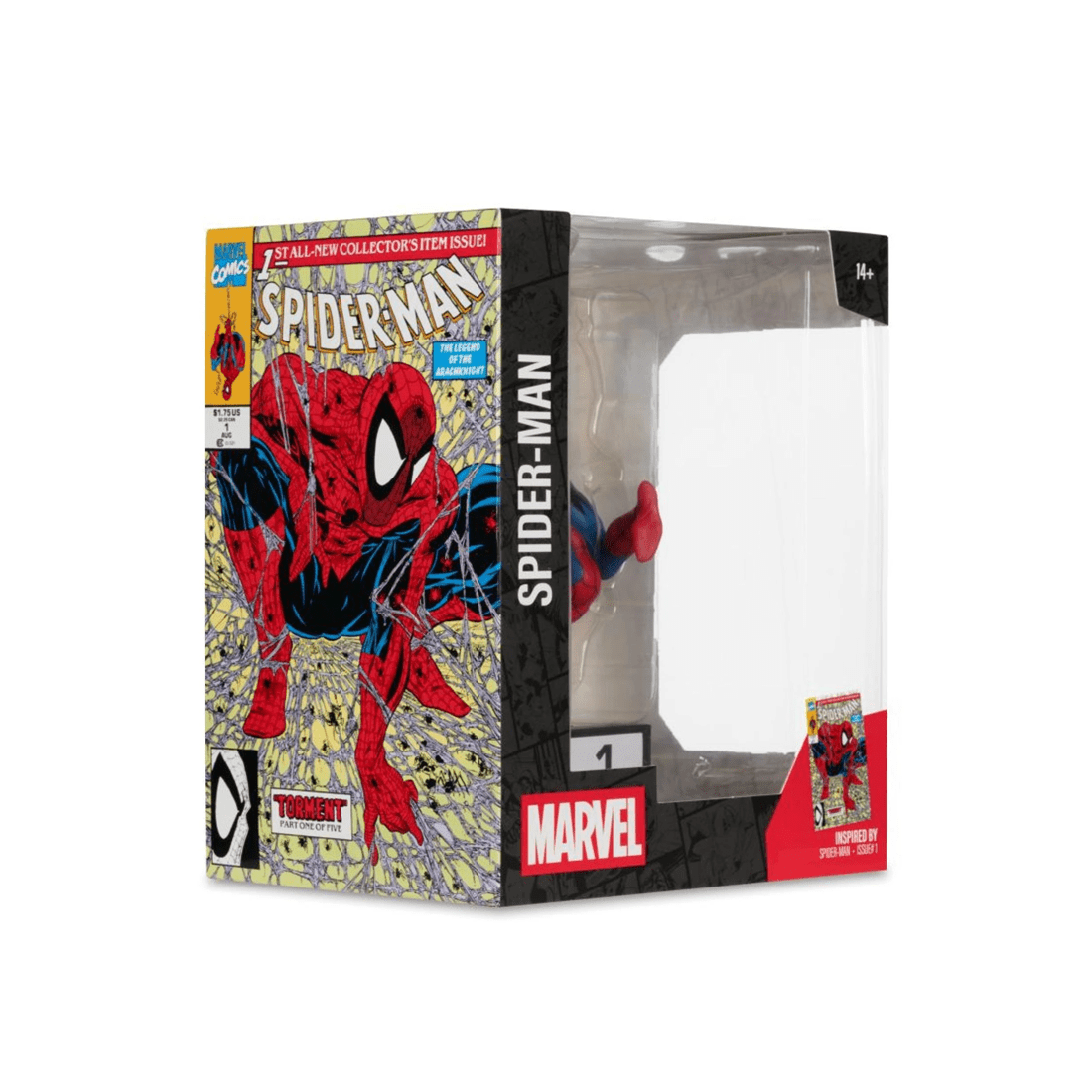 7 McFarlane Toys Marvel Collection Spider-Man #1 Spider-Man 1:10 Scale Figure, 7 of 8