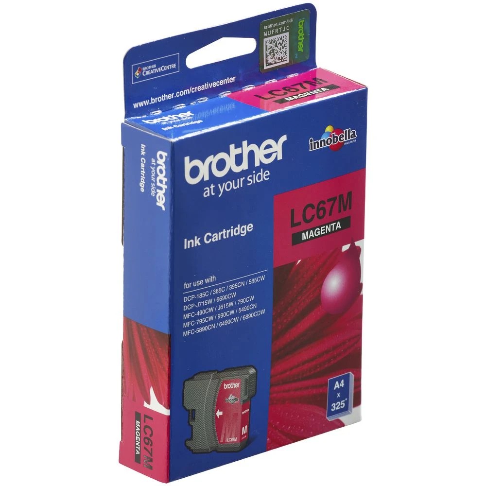 2 Brother LC 67 Ink Cartridge Magenta, 2 of 2
