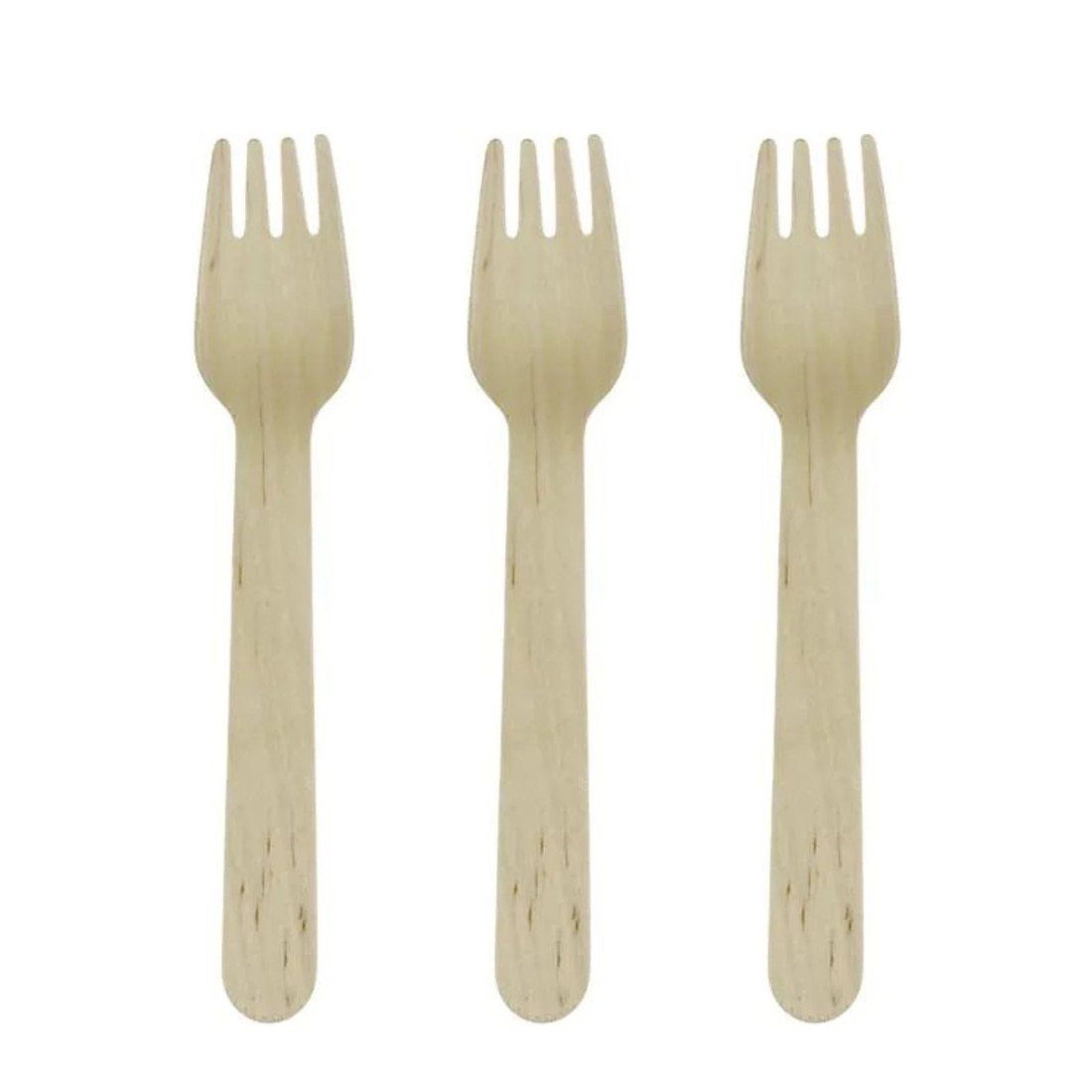 1 Spice Sustainable Eco Wooden Forks (Pack of 50), 1 of 2