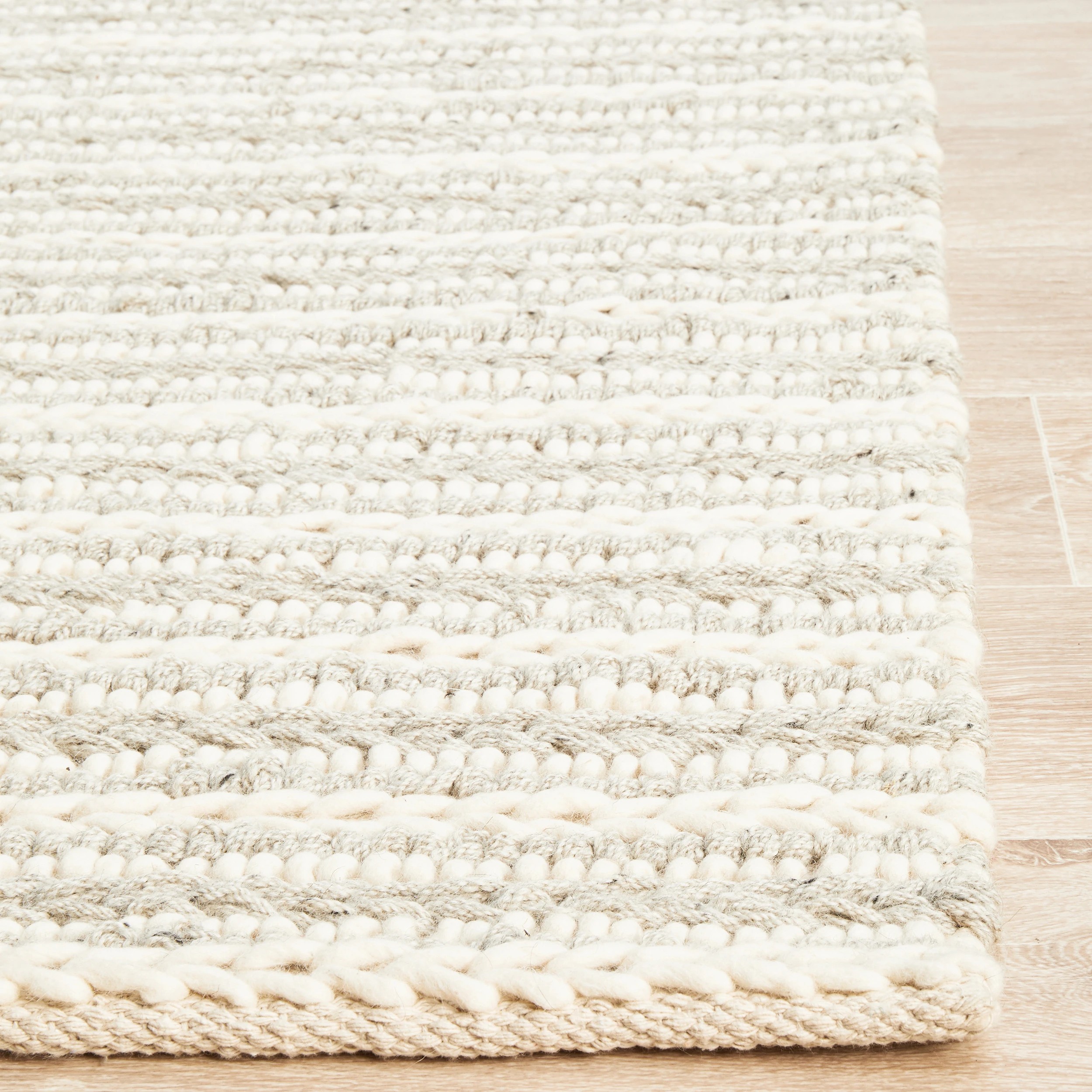 6 Common Ground Rugs Nordica 312 225x155cm - Medium Plain & Textured Rug - Silver, 6 of 8