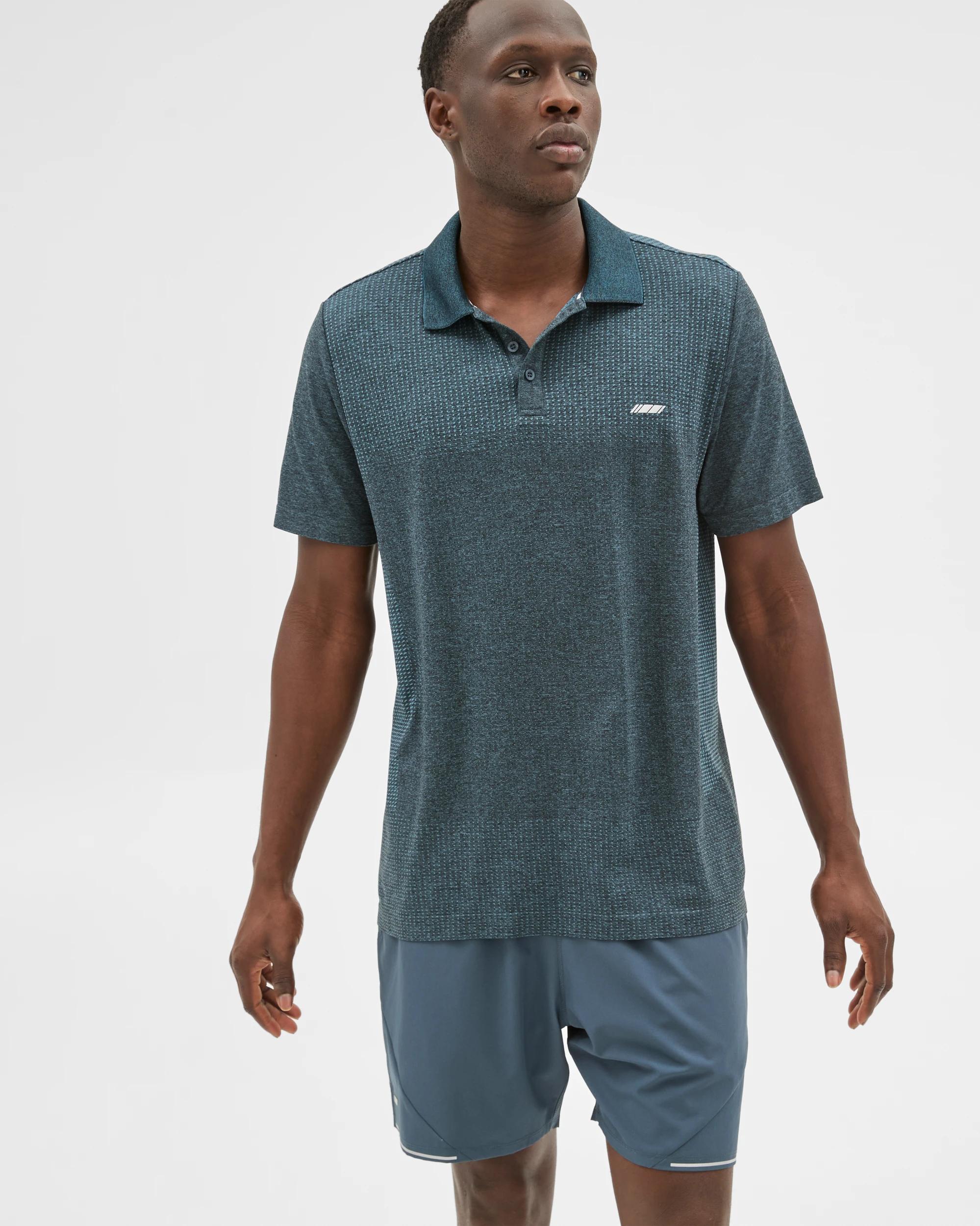 1 Target Active Polo Top SLATE GREEN, 1 of 6
