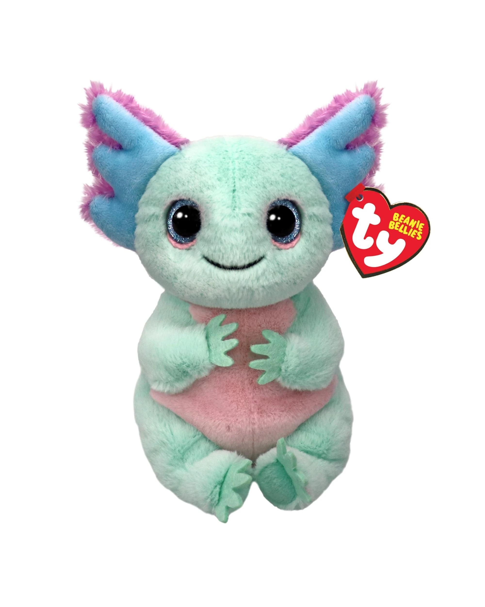 1 TY Beanie Bellies Regular Alex the Pastel Axolotl Plush - Green, 1 of 1