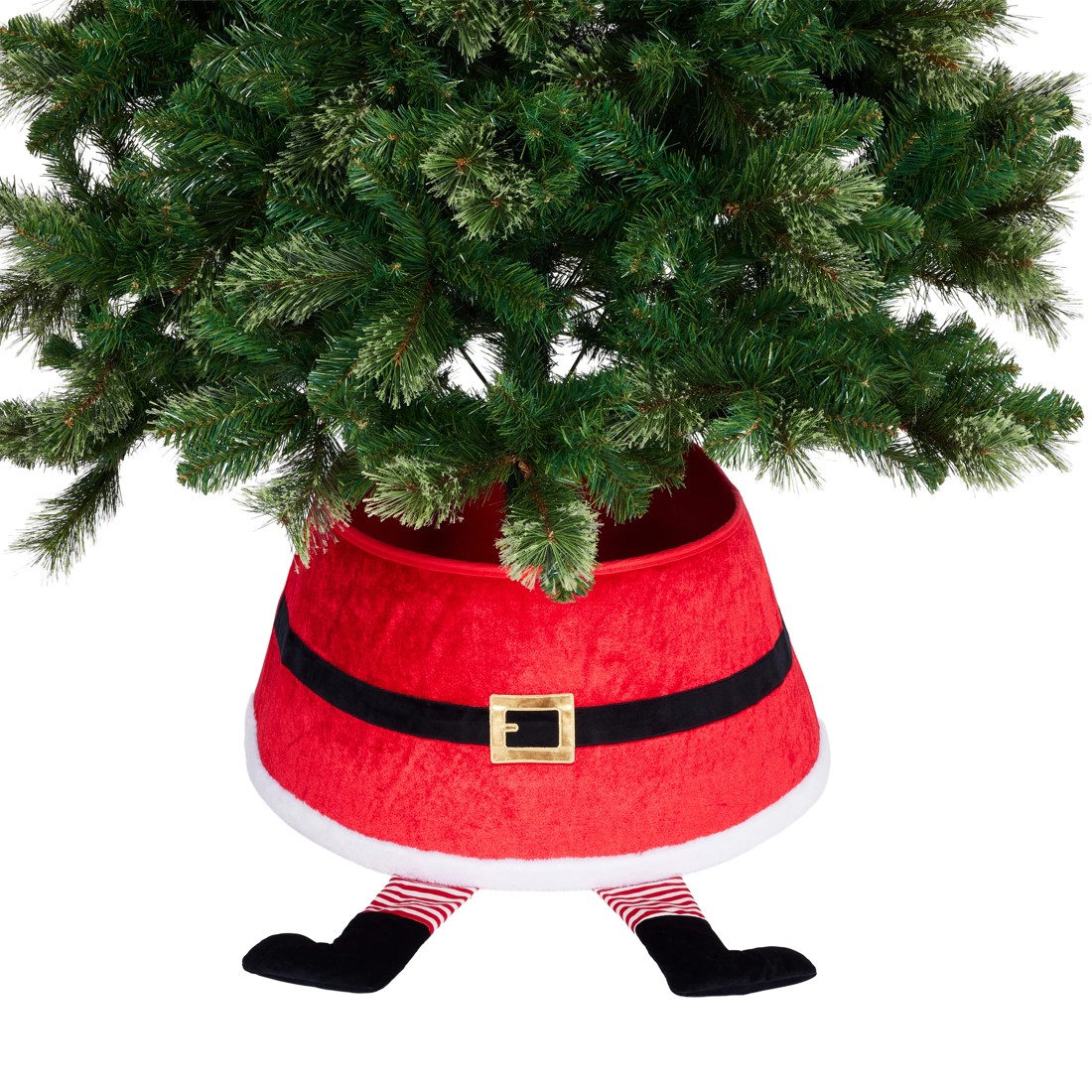 1 Roll Up Santa Tree Collar, 1 of 5