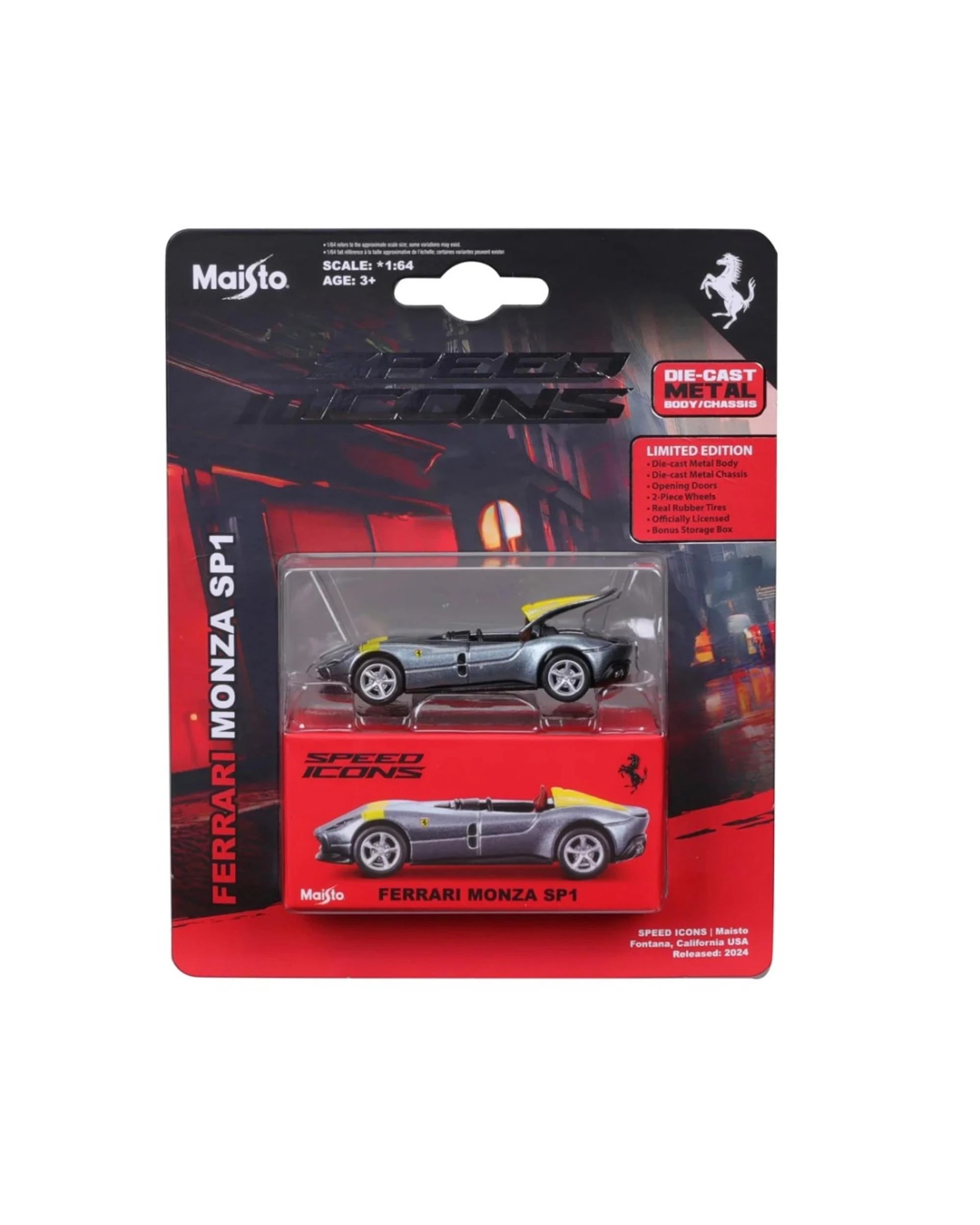 1 Maisto Speed Icon Ferrari Monza SP1 1:64 Scale Model Car, 1 of 4