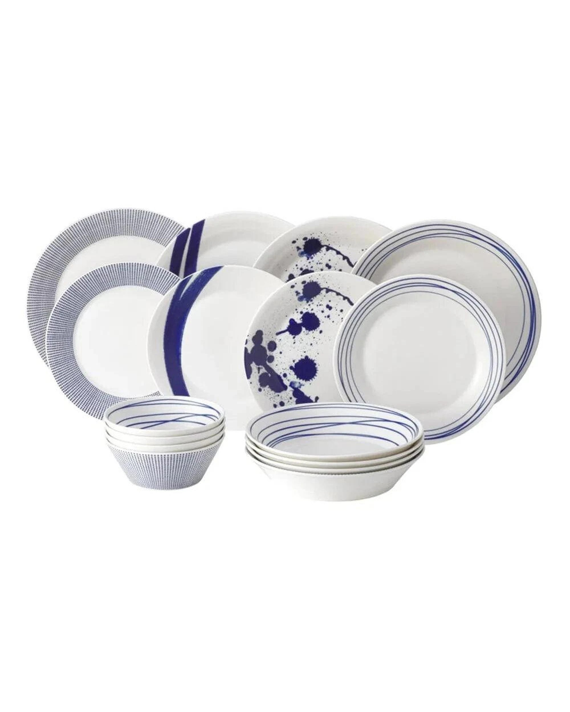 1 Royal Doulton Pacific Dinnerware Set of 16 - Multi, 1 of 4