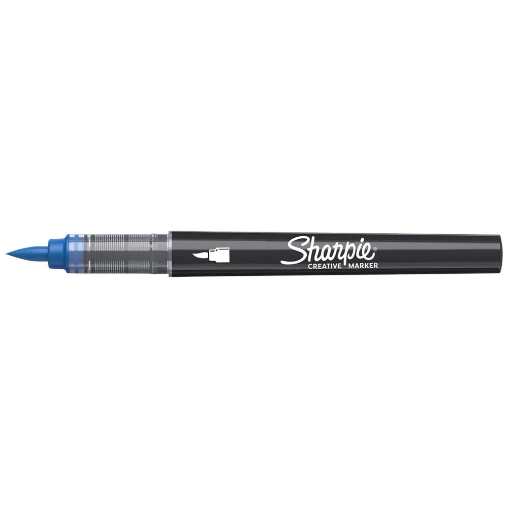 1 Sharpie Creative Acrylic Brush Marker Blue, 1 of 6