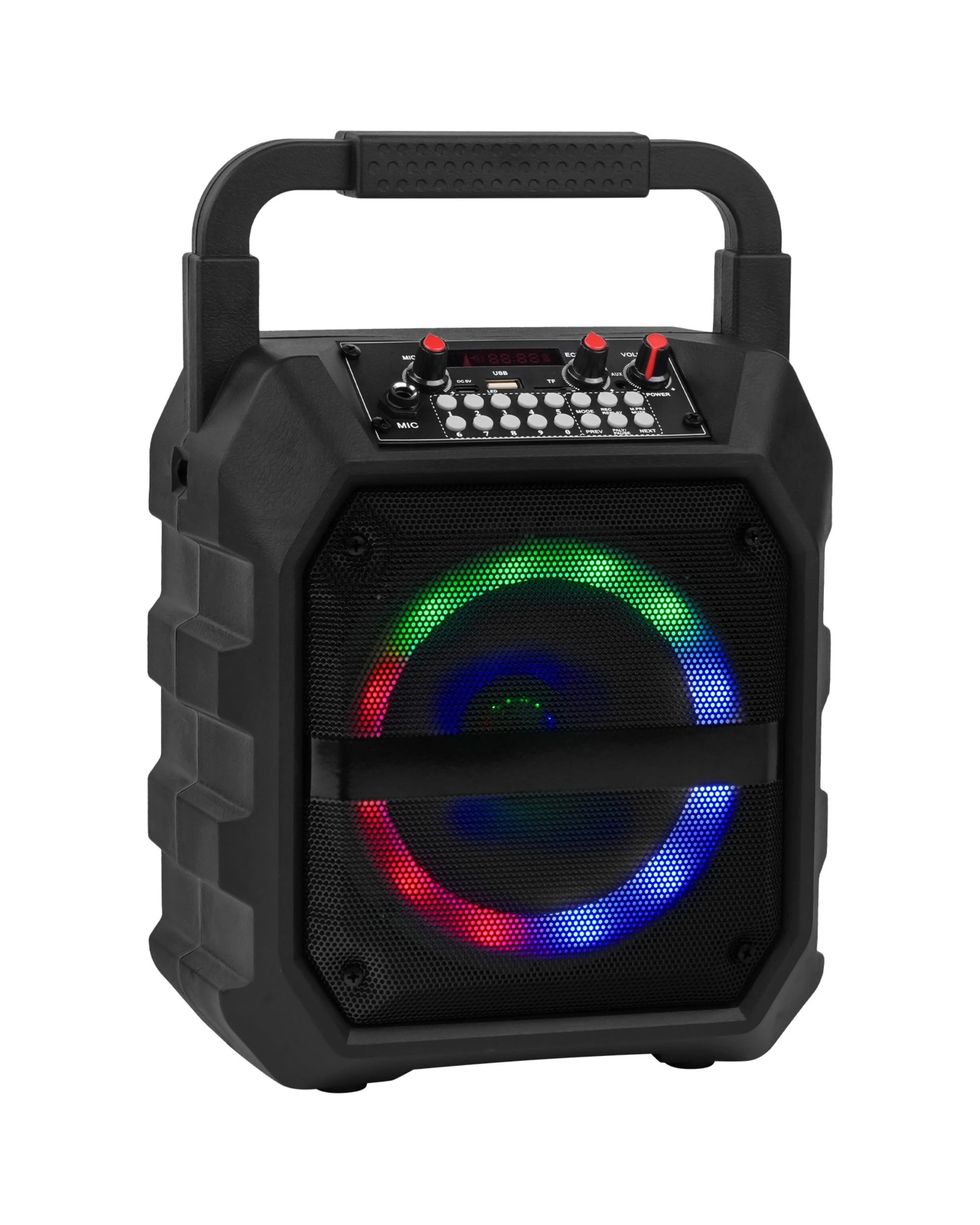 7 Advwin Karaoke Machine with 2 Wireless Microphones - Black, 7 of 8