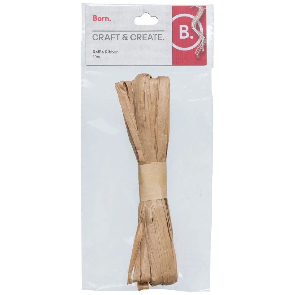 1 Born Raffia Paper Ribbon 10m, 1 of 2