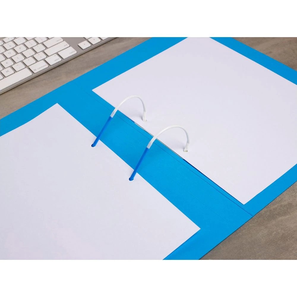 4 Avery Foolscap Tubeclip File Blue, 4 of 6