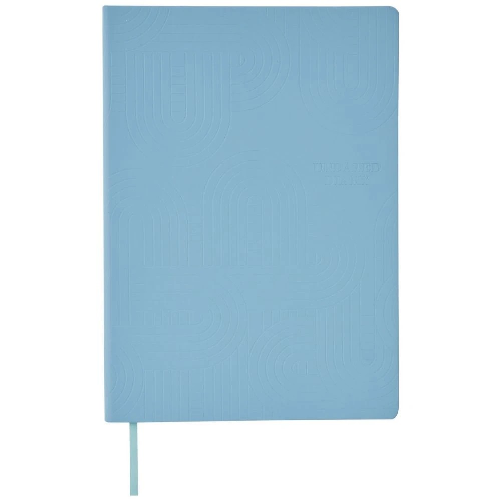 1 J.Burrows A4 Week to View 2025 Embossed Diary Blue, 1 of 8