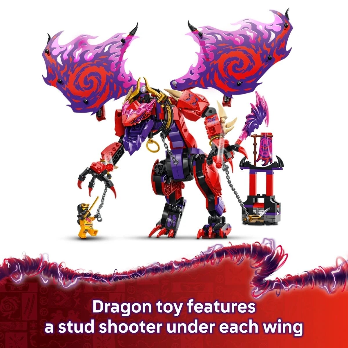 4 LEGO NINJAGO Thunderfang Dragon of Chaos 71832, 4 of 8