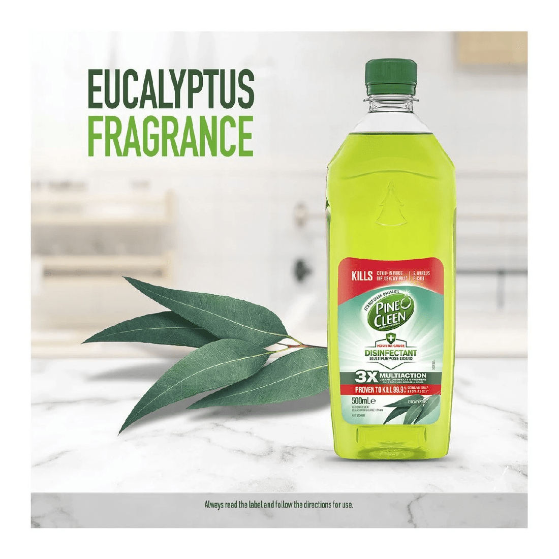 3 Pine O Cleen Antibacterial Disinfectant Eucalyptus 500mL, 3 of 3