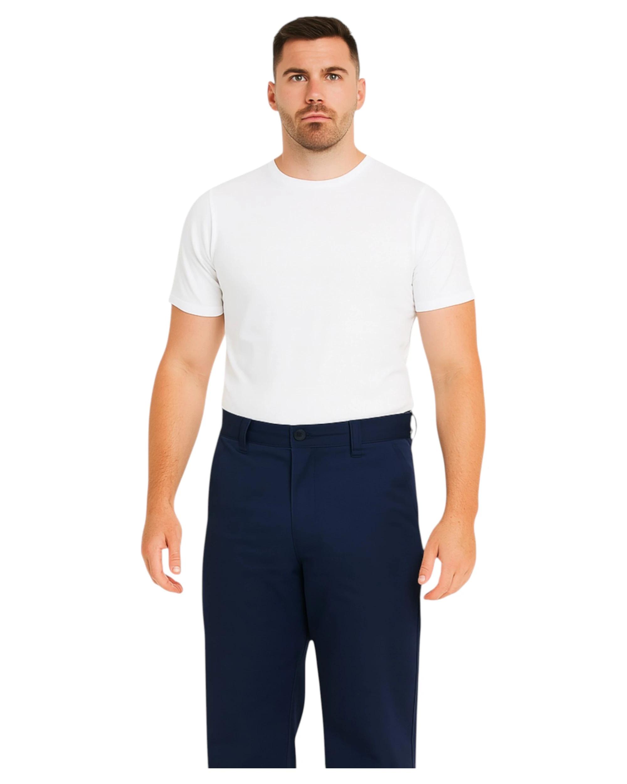 8 Hard Yakka 2 Pack Mens Basic Drill Work Pant Cotton Pants Navy, 8 of 8