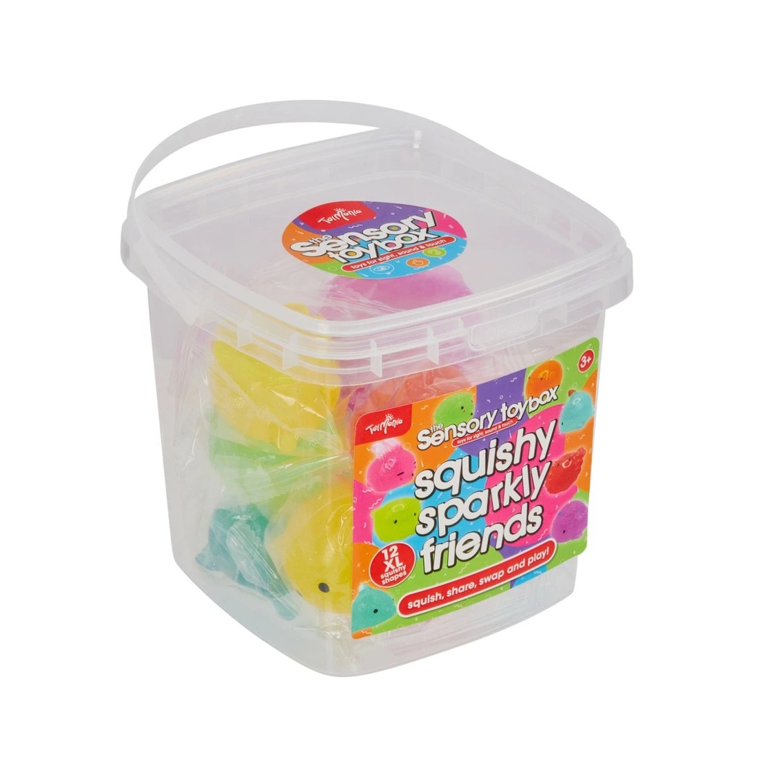5 12 Pack ToyMania The Sensory Toy Box Squishy Sparkly Friends Set, 5 of 5