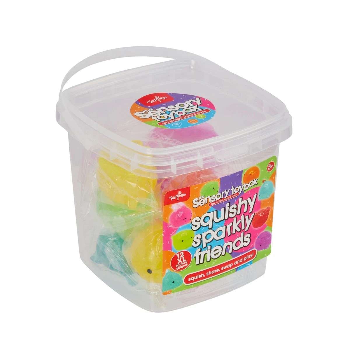 5 12 Pack ToyMania The Sensory Toy Box Squishy Sparkly Friends Set, 5 of 5