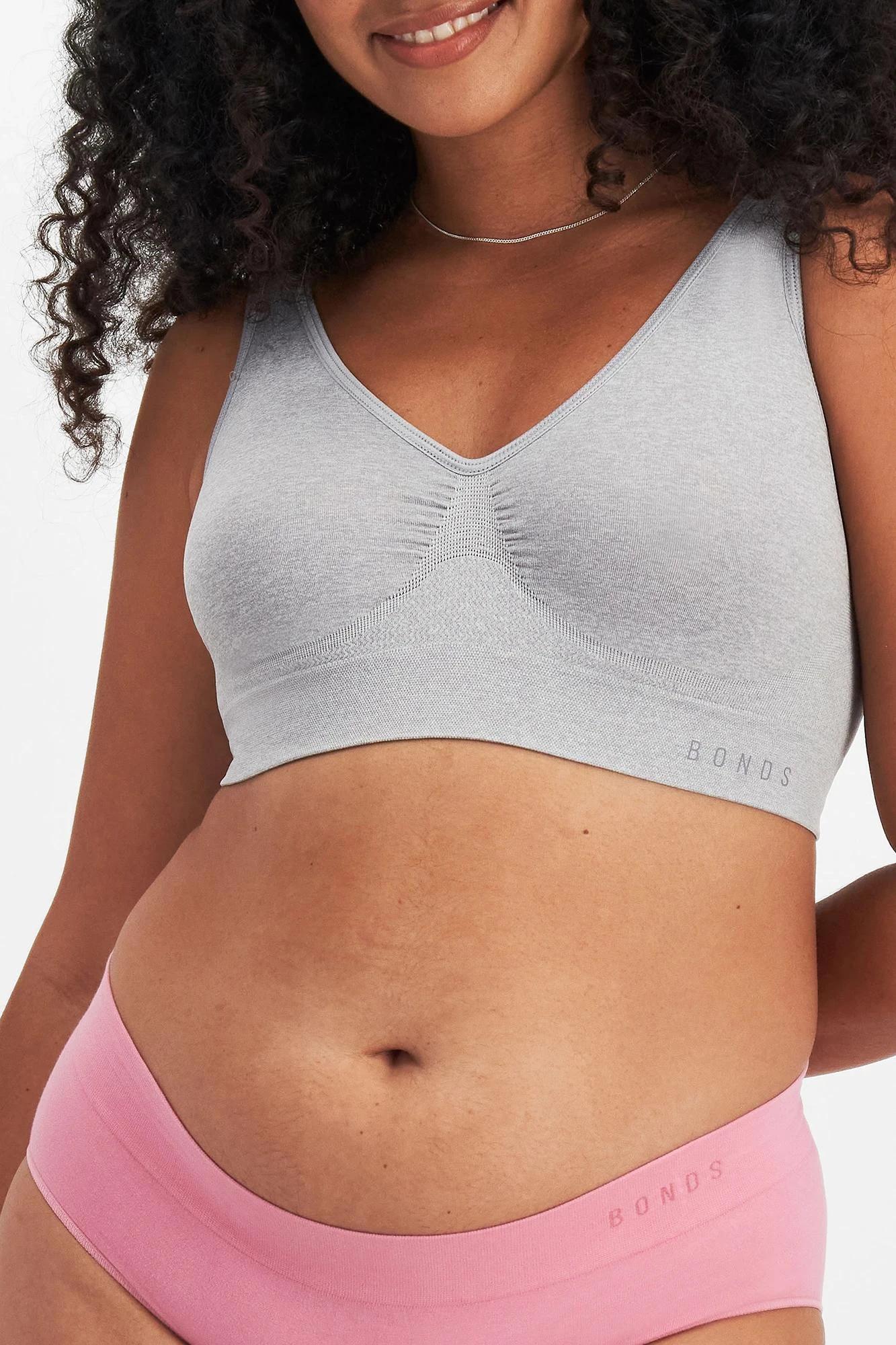 1 Bonds Seamless Comfy Crop Top LIGHT GREY, 1 of 8