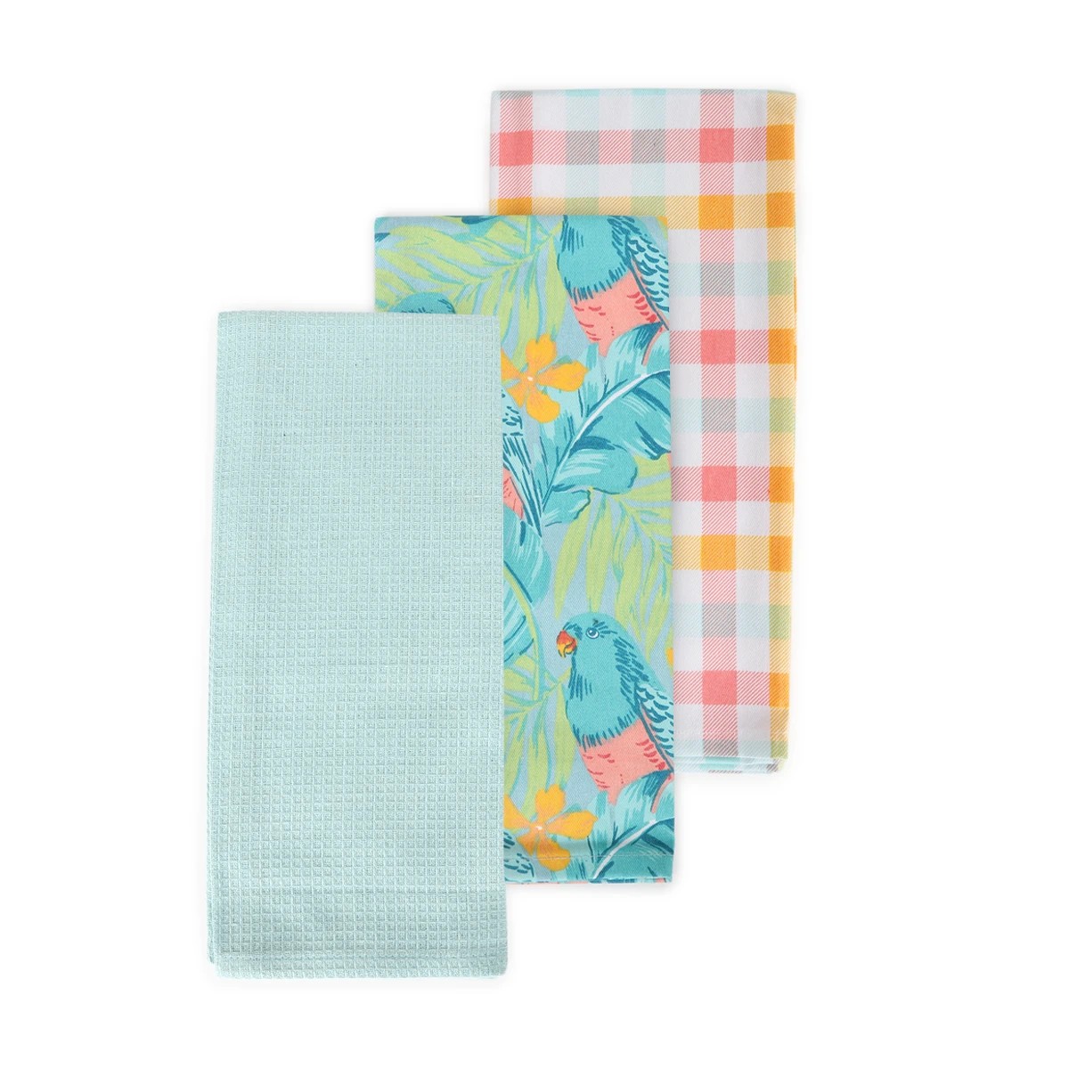 1 3 Pack Birds Printed Tea Towels, 1 of 6