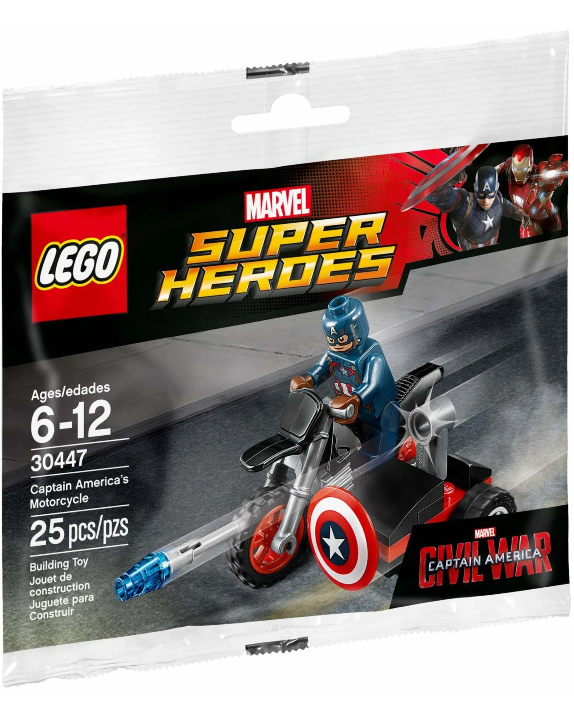 1 LEGO 30447 Captain America Motorcycle - Marvel Super Heroes, 1 of 1