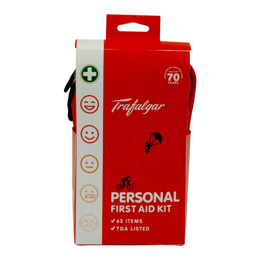 1 Trafalgar Personal First Aid Kit 62 Piece, 1 of 4