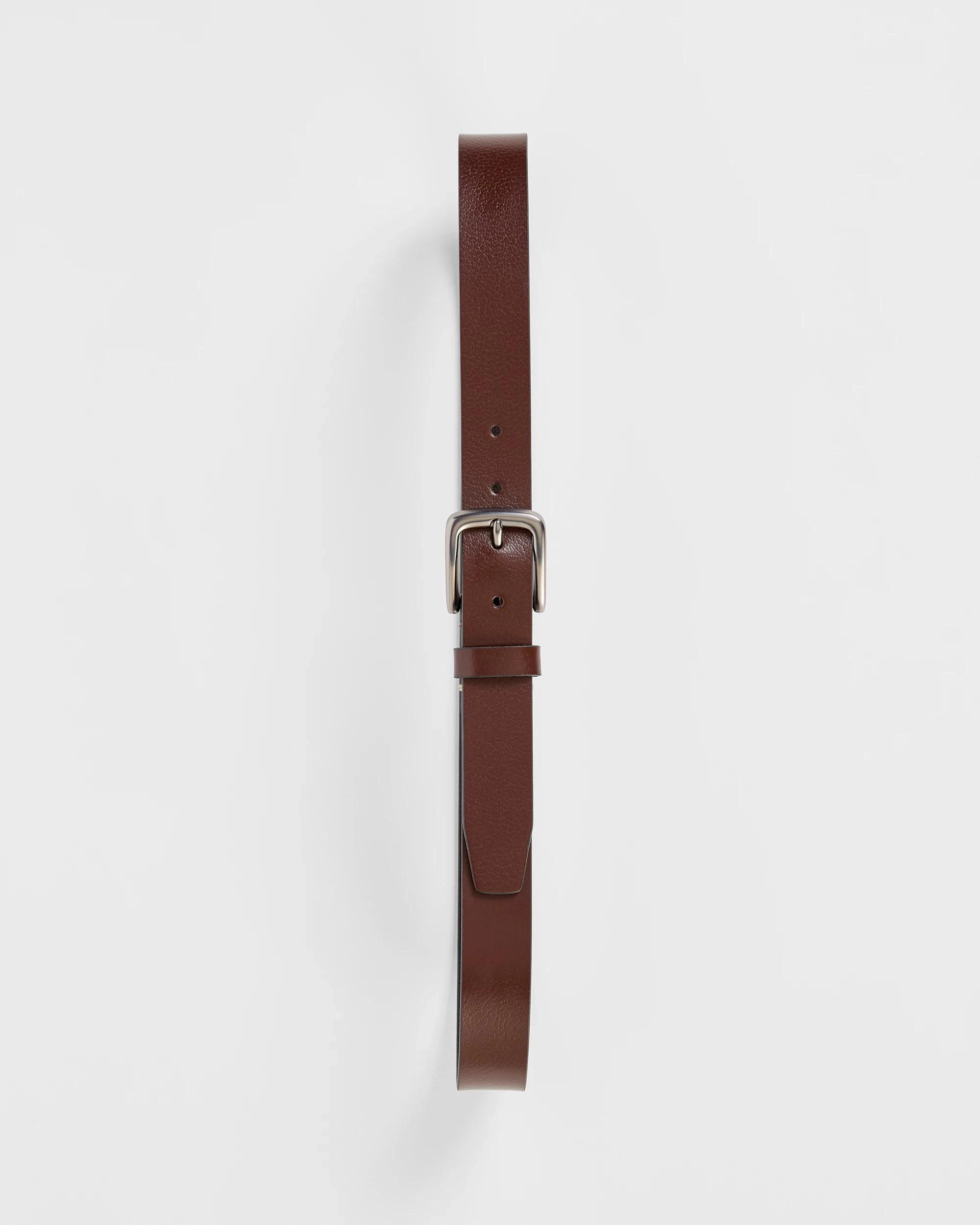 2 Target Man Genuine Leather Everyday Belt CHOCOLATE, 2 of 3