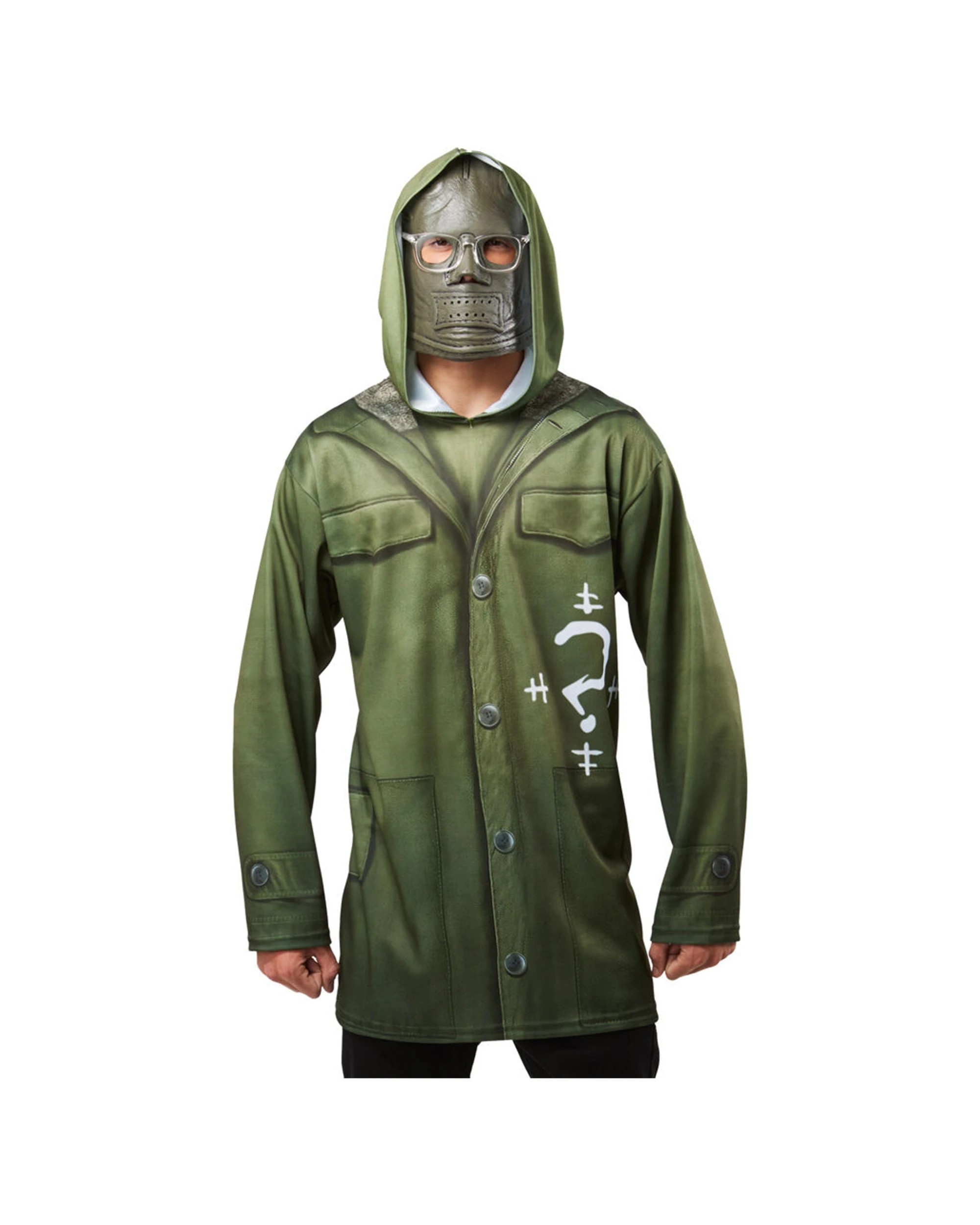 3 Batman The Riddler Dress Up Costume Top Adult Size L, 3 of 3