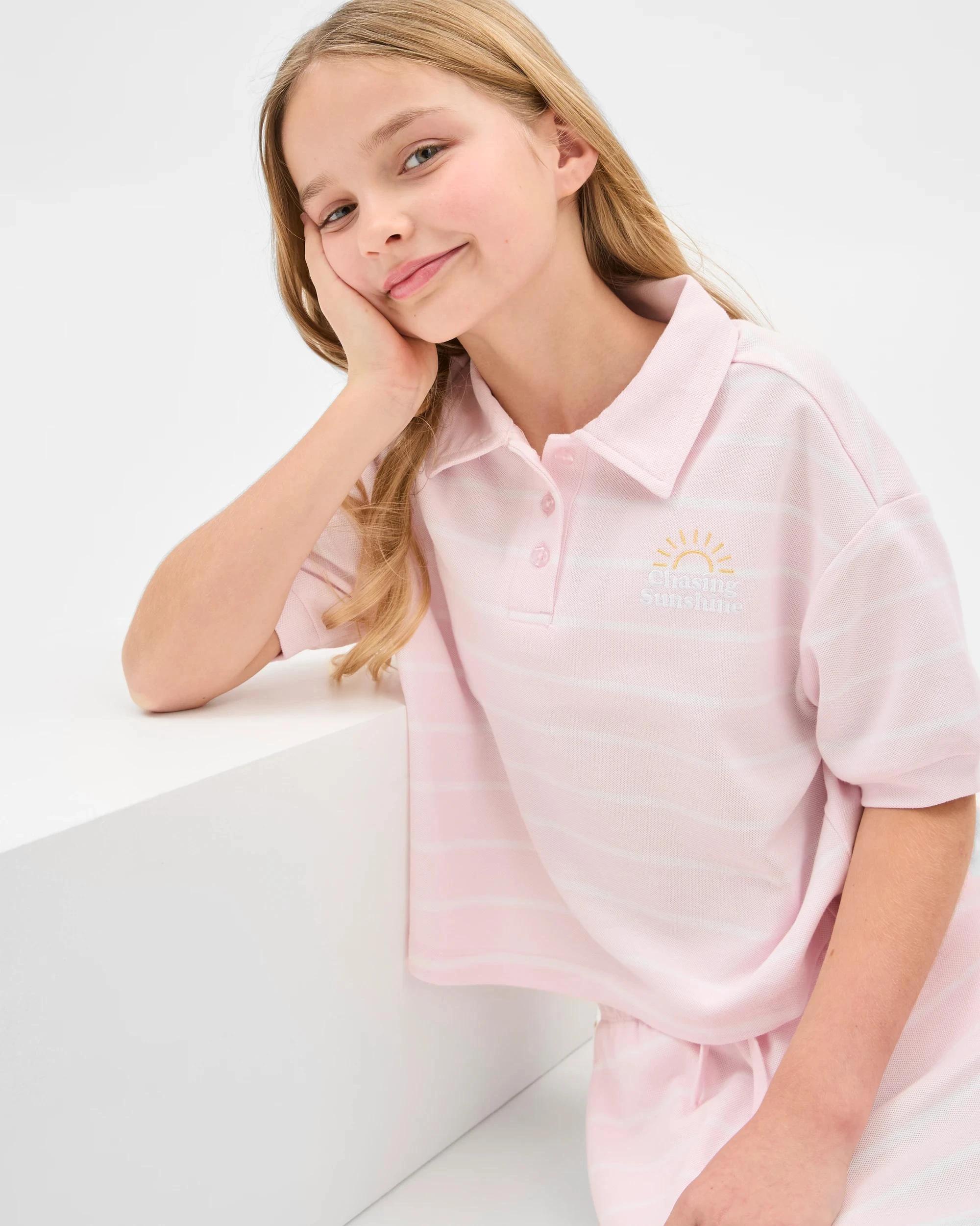 5 Target Australian Cotton Blend Polo Top CRADLE PINK, 5 of 7