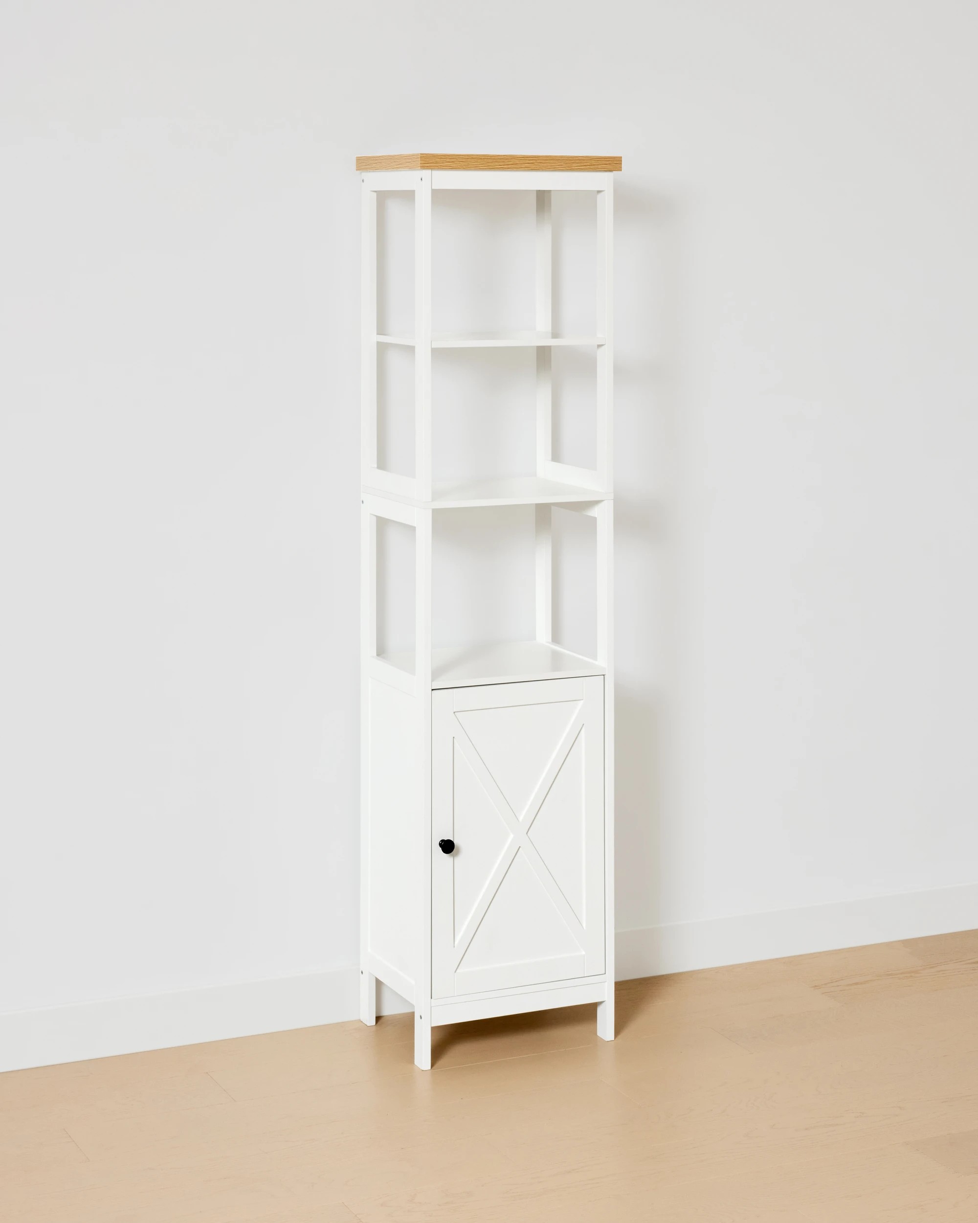 2 Camille Tall Storage Unit with Shelves, 2 of 7