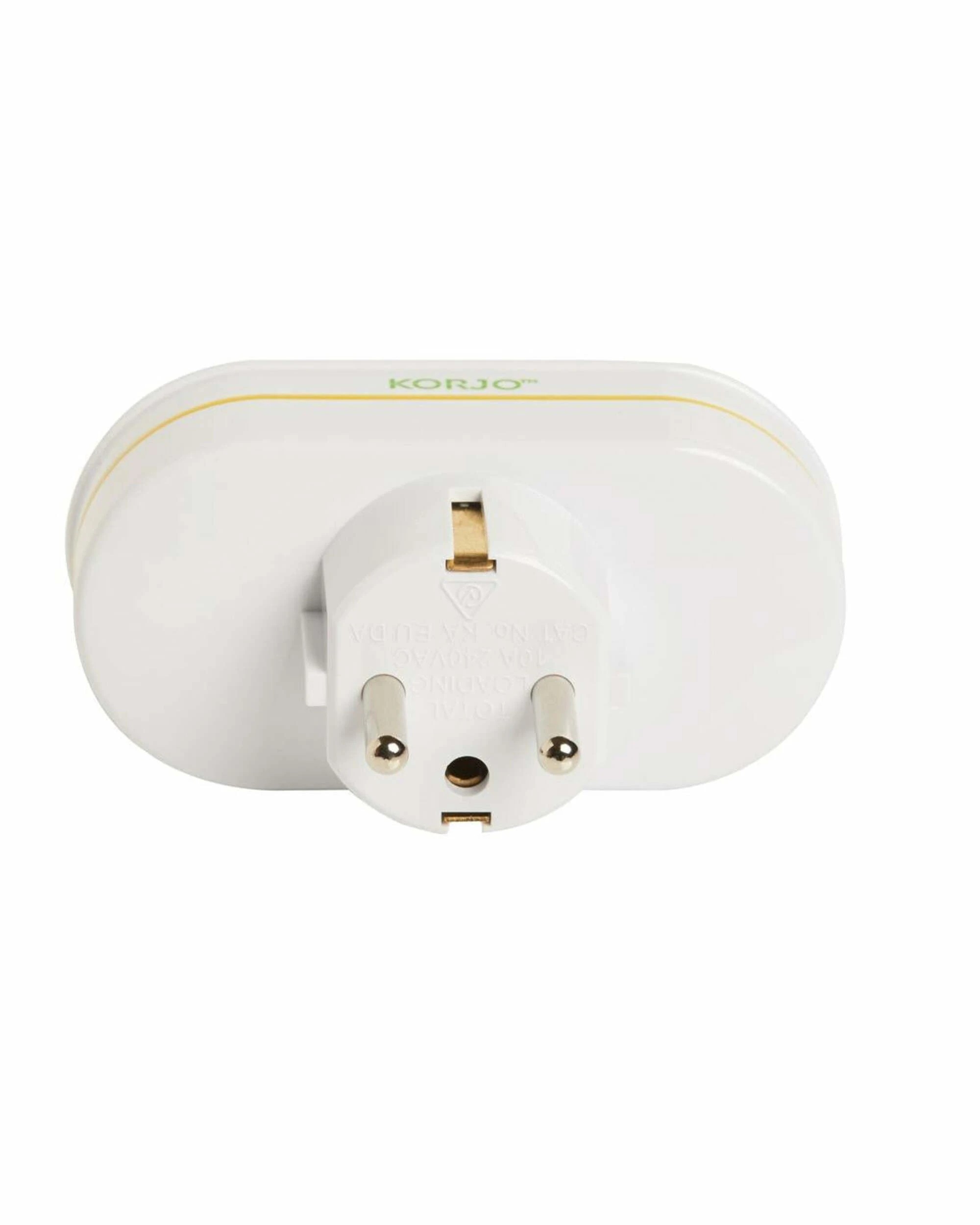 3 Korjo Double Travel Adaptor Plug - Aus to Europe - White, 3 of 3