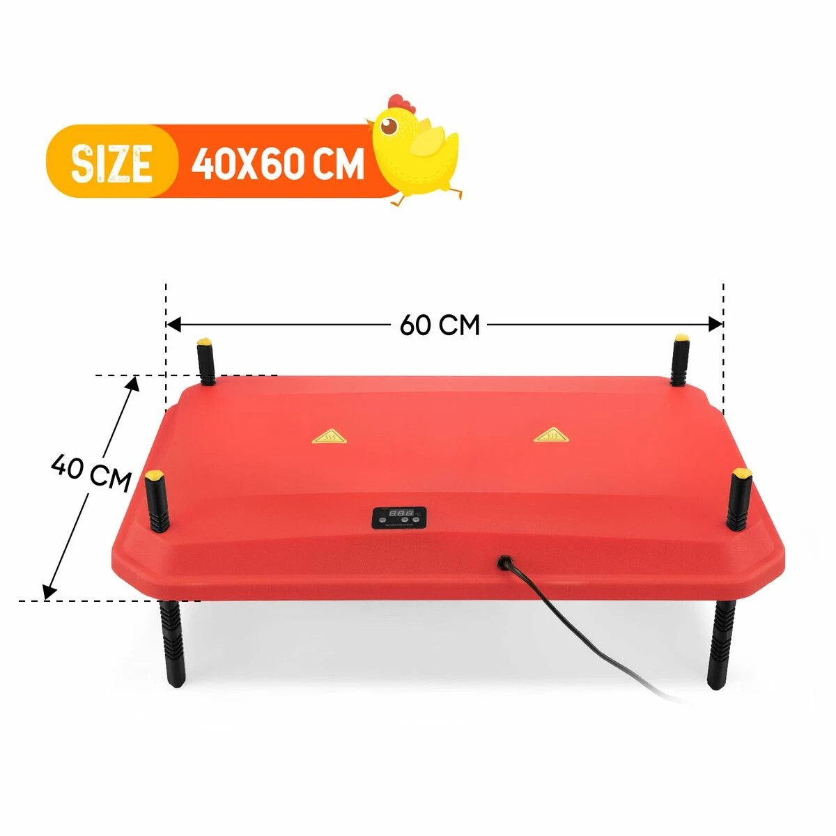 3 AUSWAY Chick Brooder Heating Plate 40x60cm Adjustable Poultry Chook Warmer for 40 inches  Chicks Quail Ducklings, 3 of 4