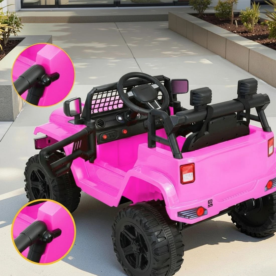 5 Rigo Kids Electric Ride On Car Jeep Toy Cars Remote 12V - Pink, 5 of 5