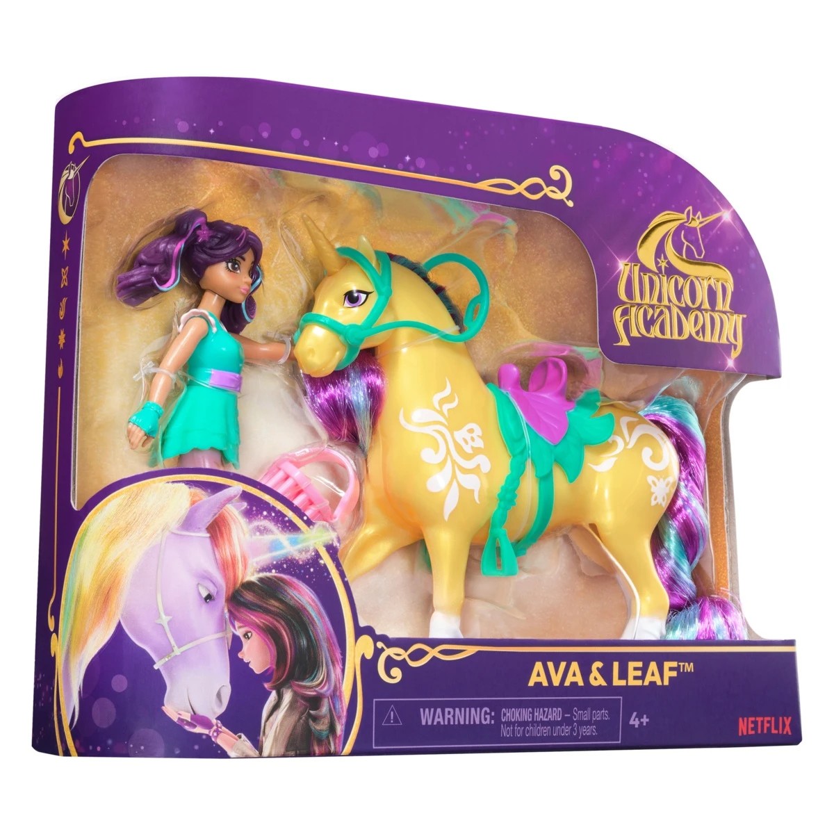 1 Unicorn Academy: Ava Small Doll & Leaf, 1 of 9