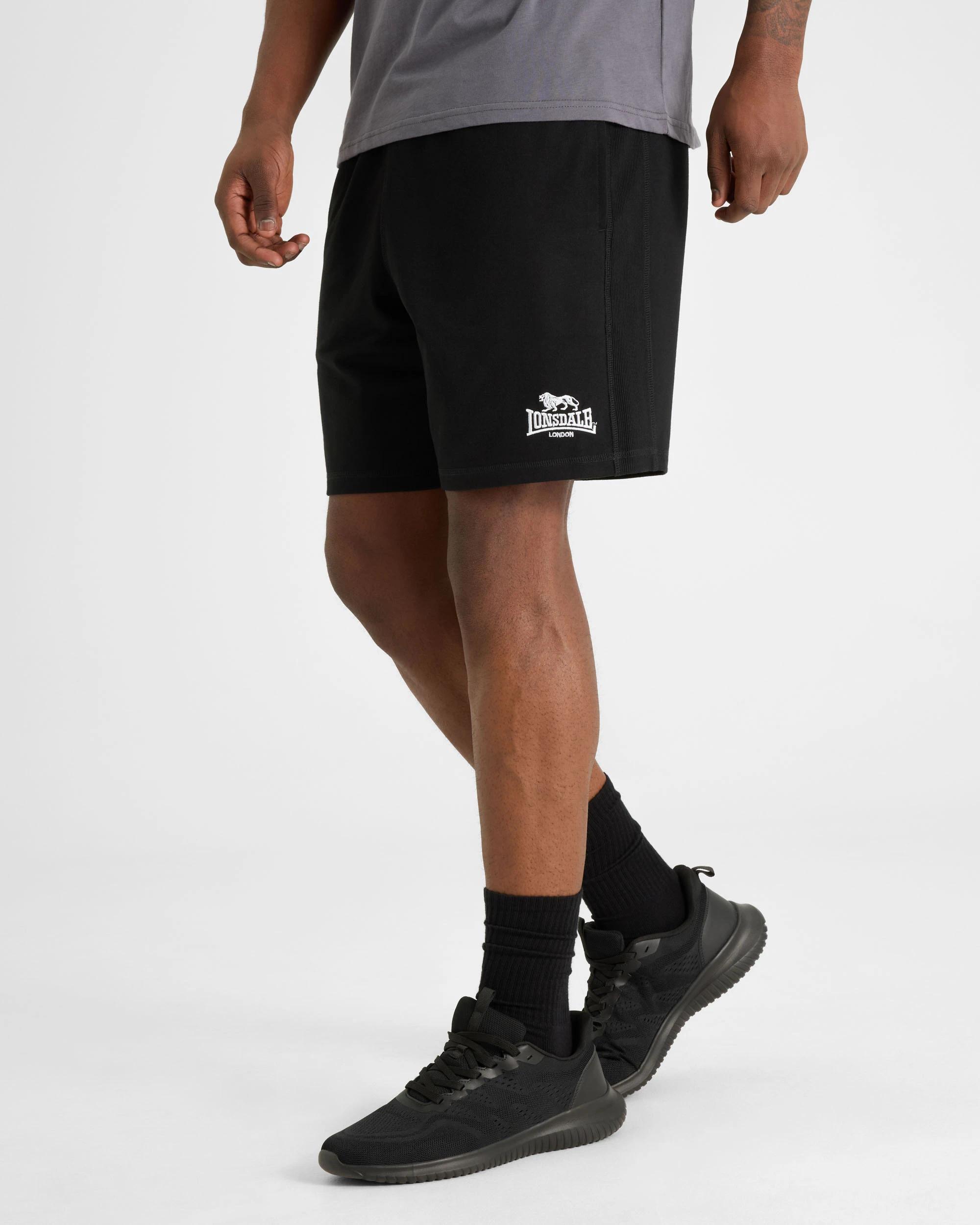 5 Lonsdale London Original Track Shorts BLACK, 5 of 6