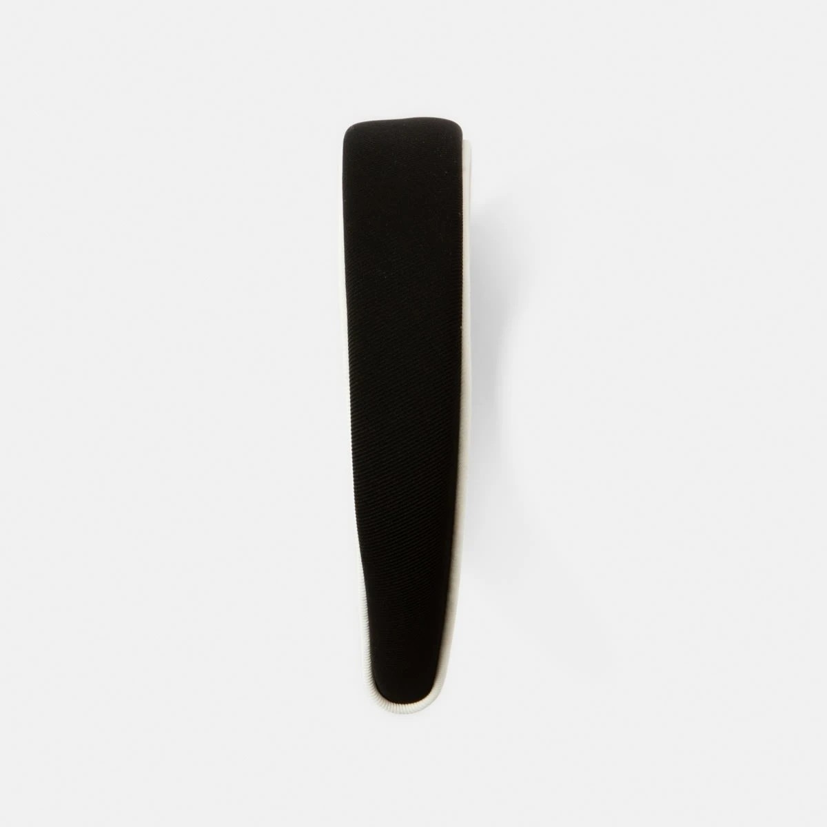 3 Contrast Satin Trim Headband - Black and White, 3 of 6