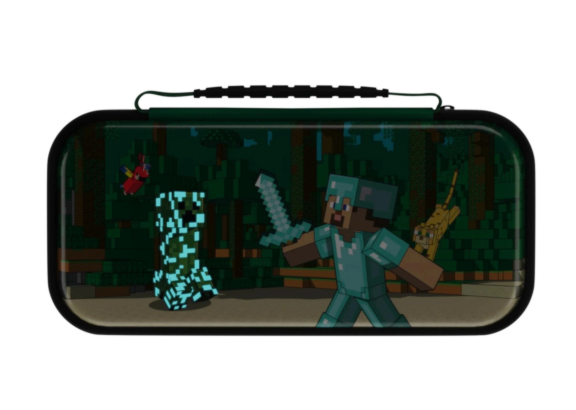 1 PDP Nintendo Switch Realmz Travel Case - Minecraft Forest Battle - Multi, 1 of 1