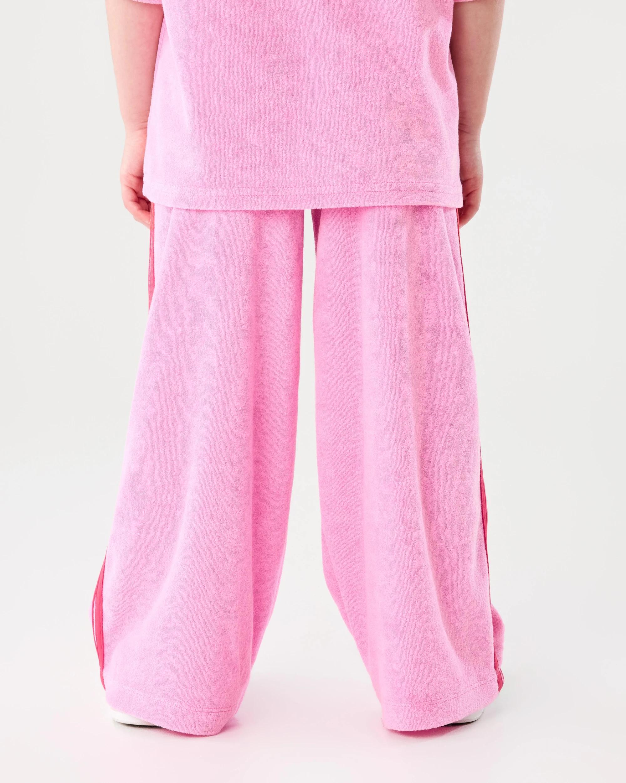 2 Terry Towelling Trackpants Rose Pnk, 2 of 7