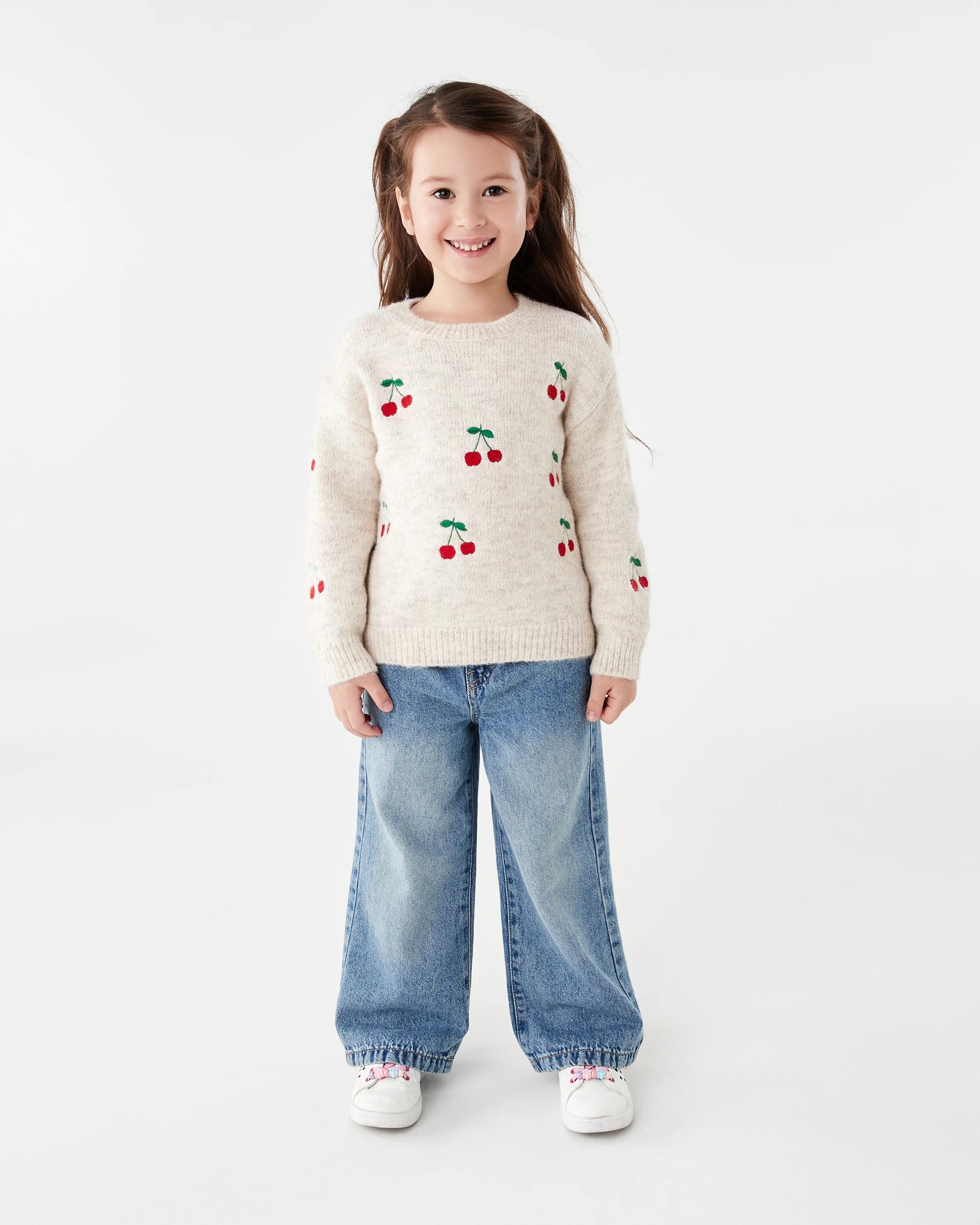 7 Embellished Jumper Bge Cherry, 7 of 8