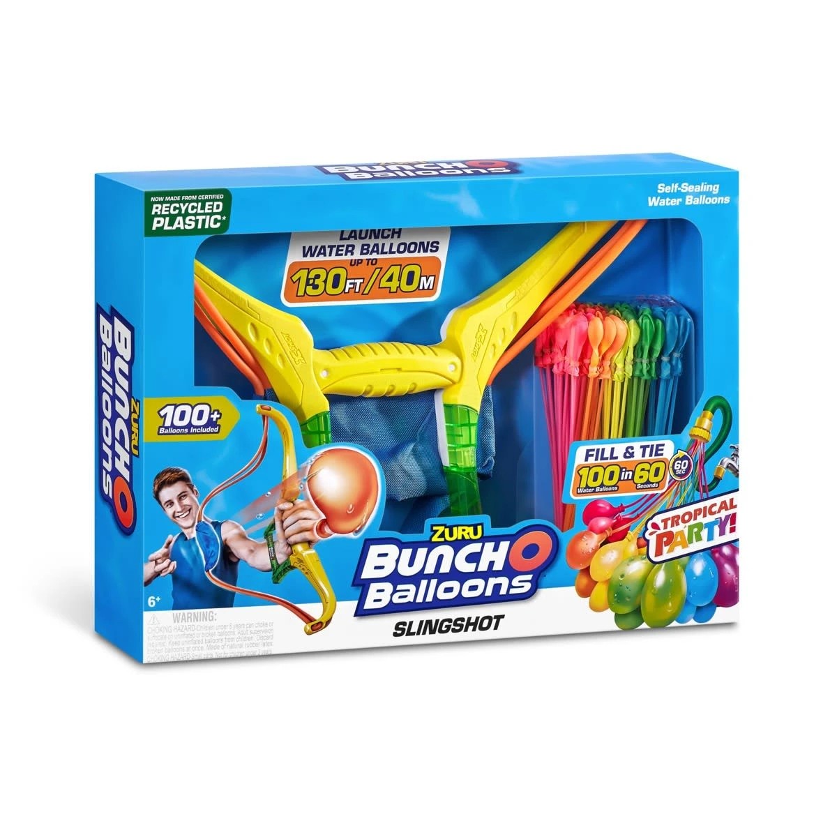 2 Zuru Bunch O Balloons Tropical Party! Slingshot and Self-Sealing Water Balloons Set, 2 of 10