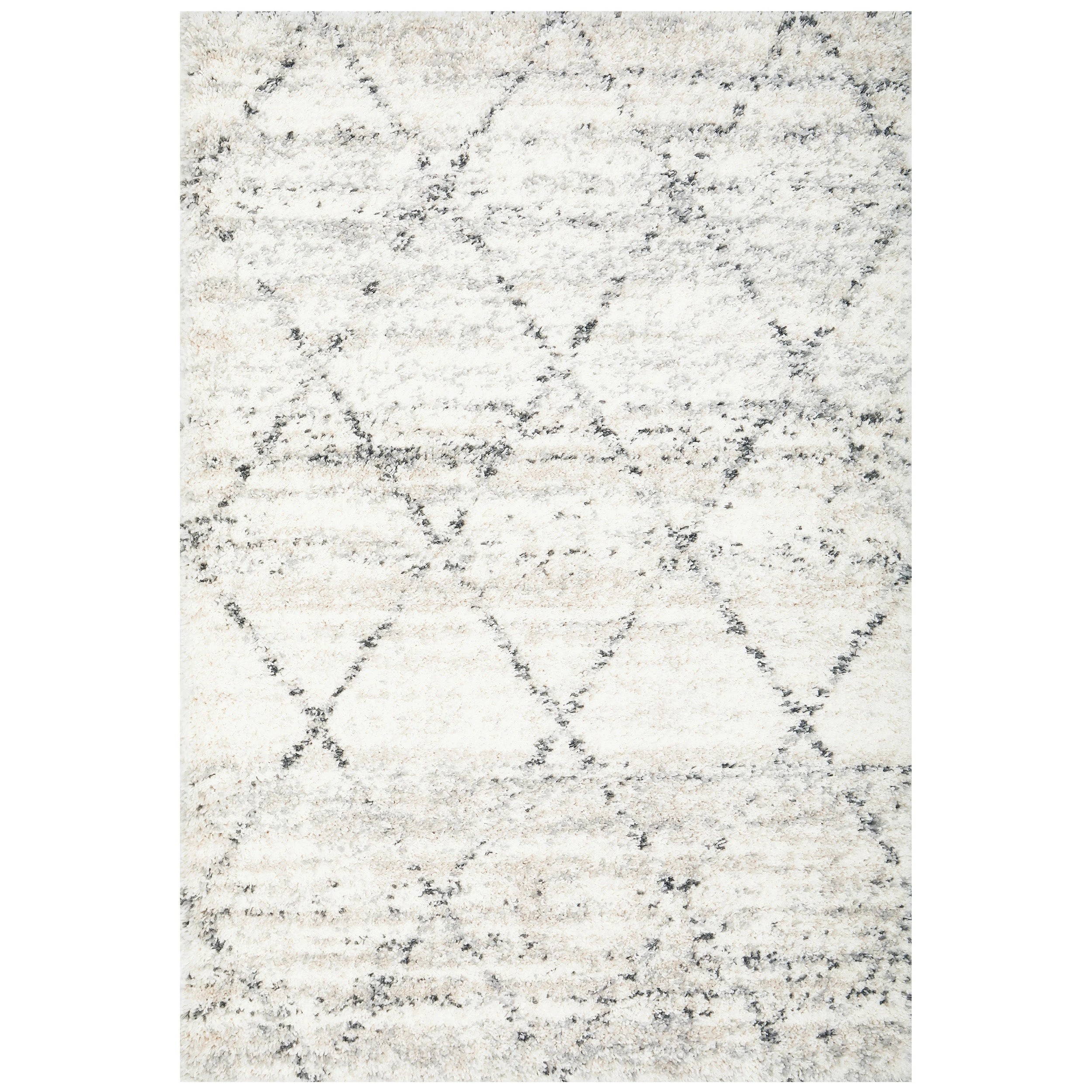 1 Common Ground Rugs Nocturne Astro 330x240cm - Extra Large Shag Rug - White, 1 of 6