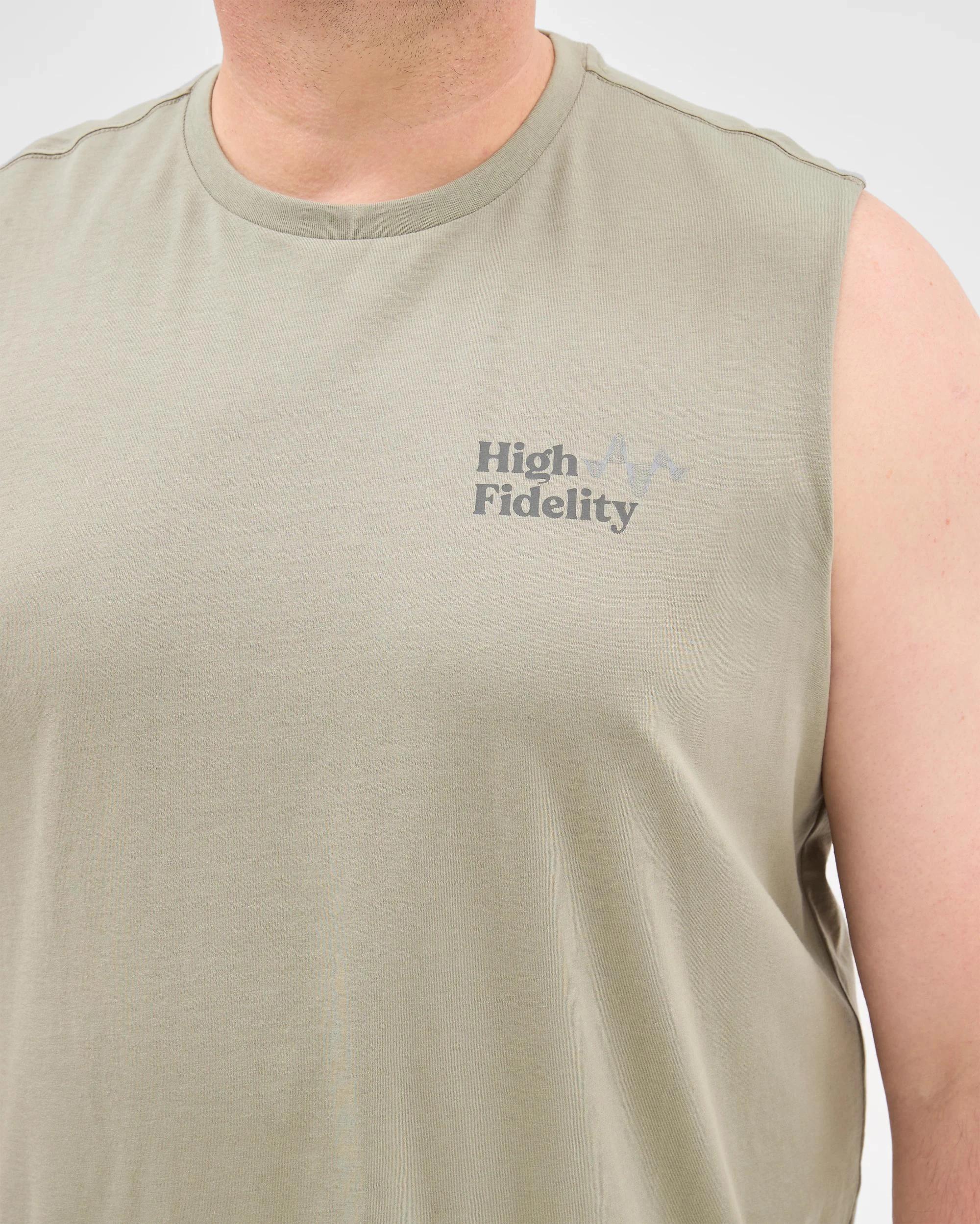 4 Target Man Plus Plus Size Australian Cotton Blend Tank Top PUTTY SOUND, 4 of 6