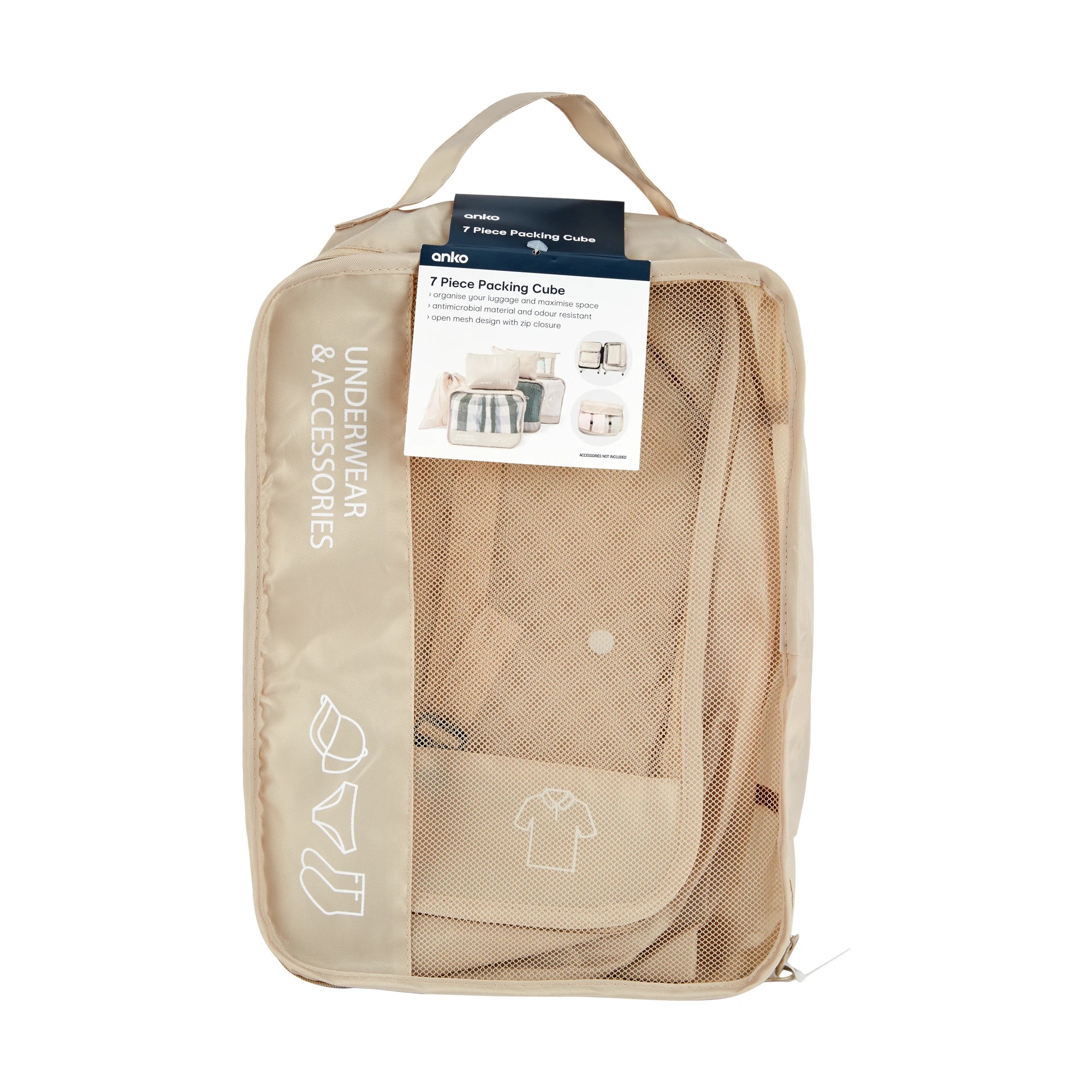 10 7 Piece Packing Cube - Beige, 10 of 10