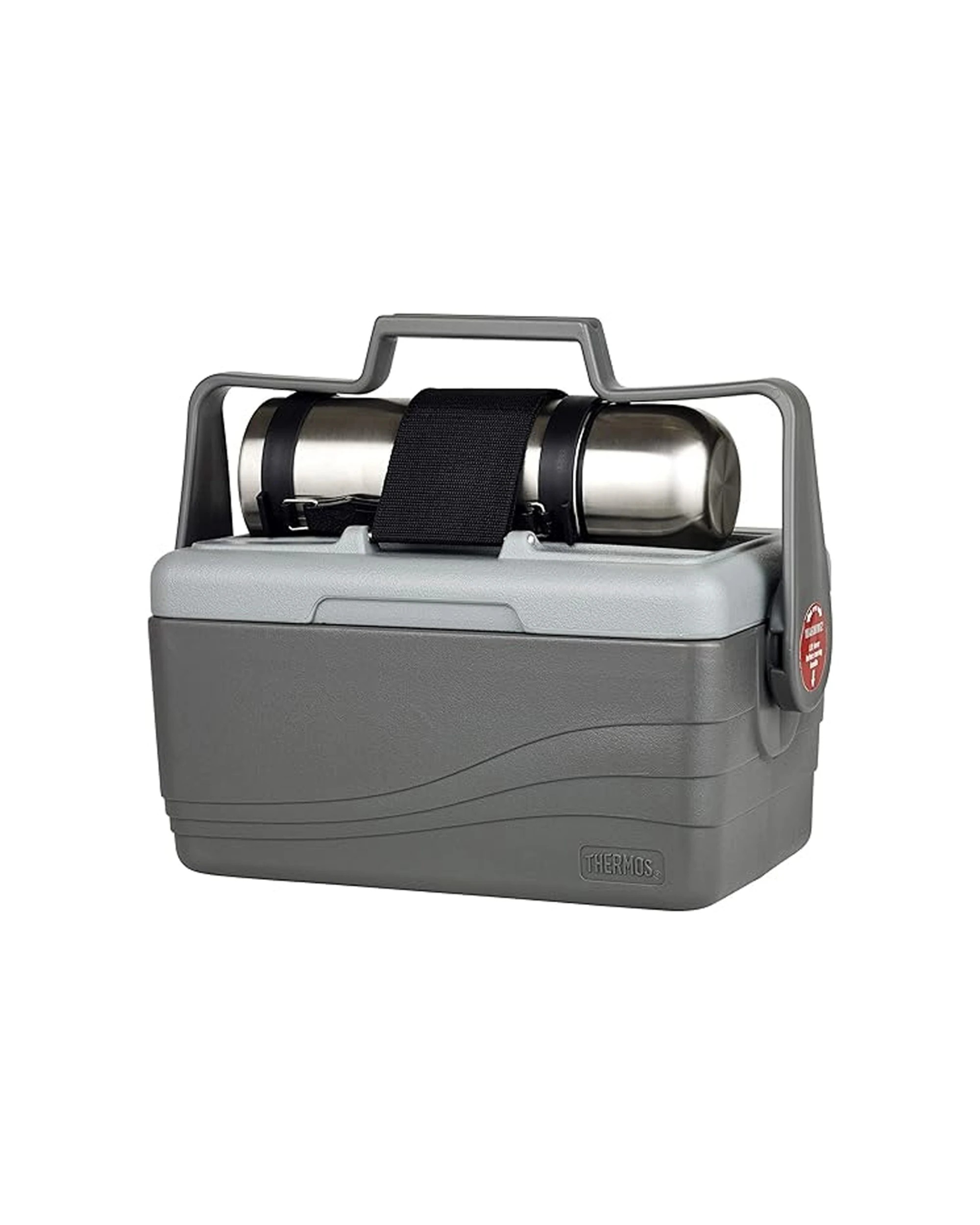 3 Thermos Insulated Water/drink Cooler With 1l Stainless Steel Vacuum Flask 6.6l - Natural, 3 of 3