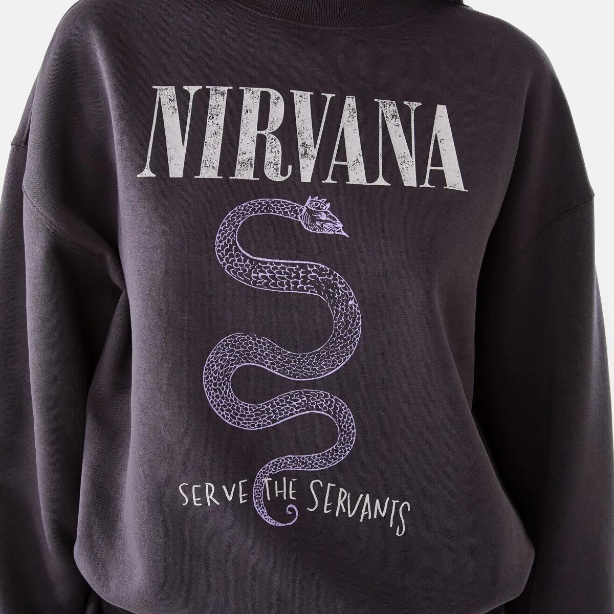 6 Long Sleeve Nirvana License Sweatshirt NIRVANA SNAKE, 6 of 8