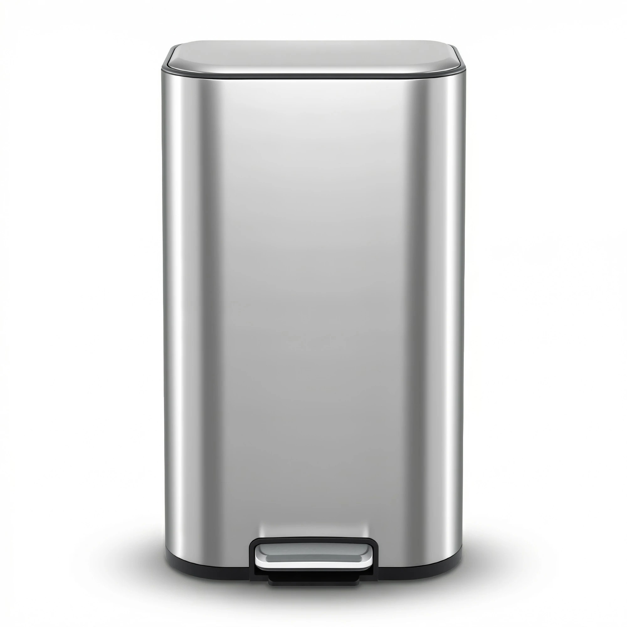 3 Cefito 40L Kitchen Trash Can Pedal Bin Rubbish Bin Steel Soft-Close Lid - Grey, 3 of 9