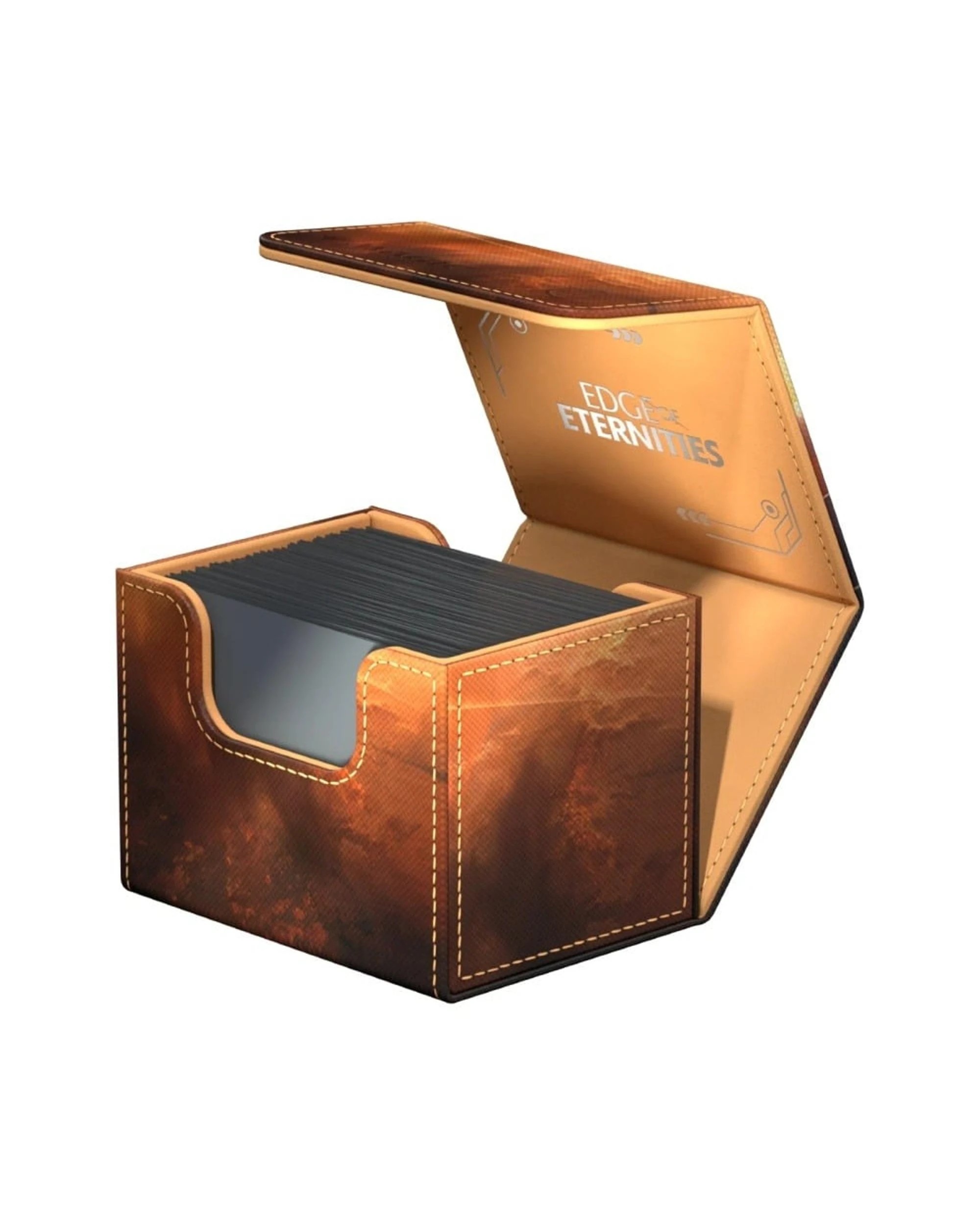 3 Ultimate Guard Magic the Gathering Edge of Eternities XenoSkin Sidewinder 100+ Adagia Deck Box - Orange, 3 of 4